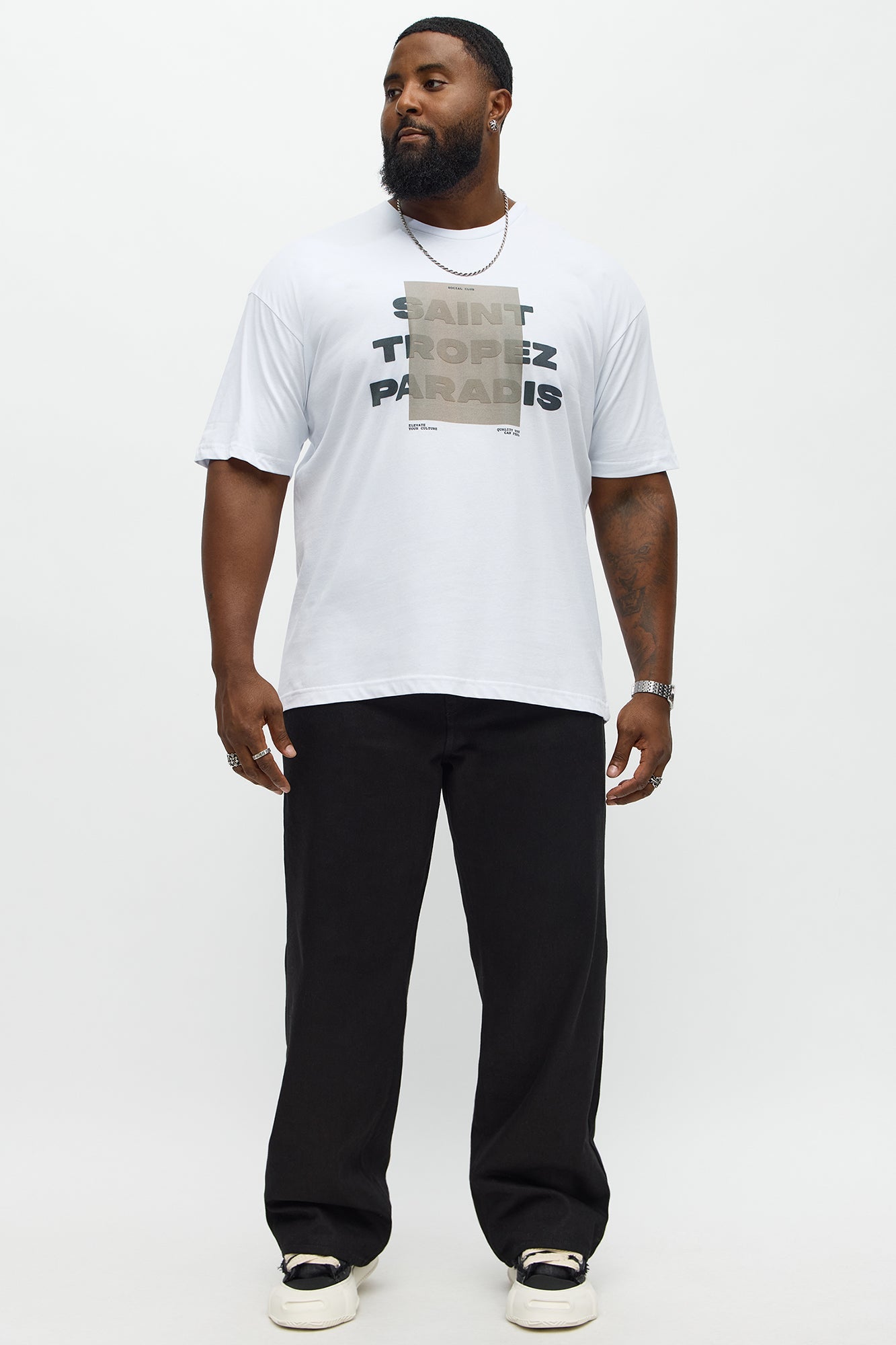 Saint Tropez Paradis Short Sleeve Tee - White