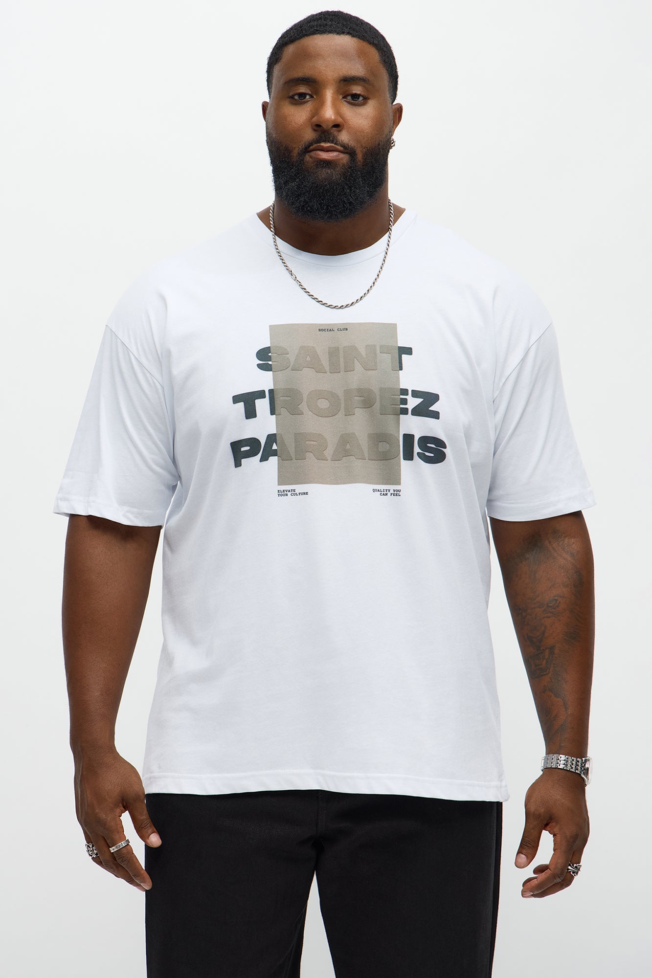 Saint Tropez Paradis Short Sleeve Tee - White