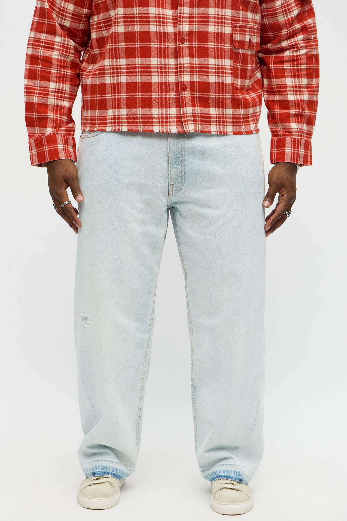 Straight Clean With My Lean Jeans - Light Wash