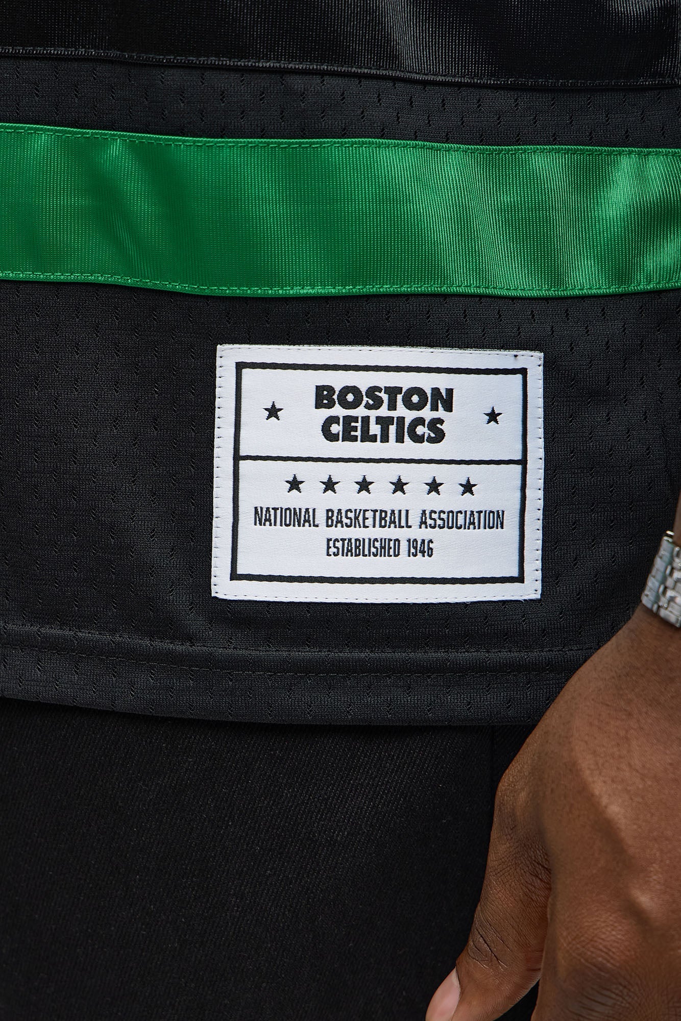 Celtics Regular Fit Basketball Tee - Black