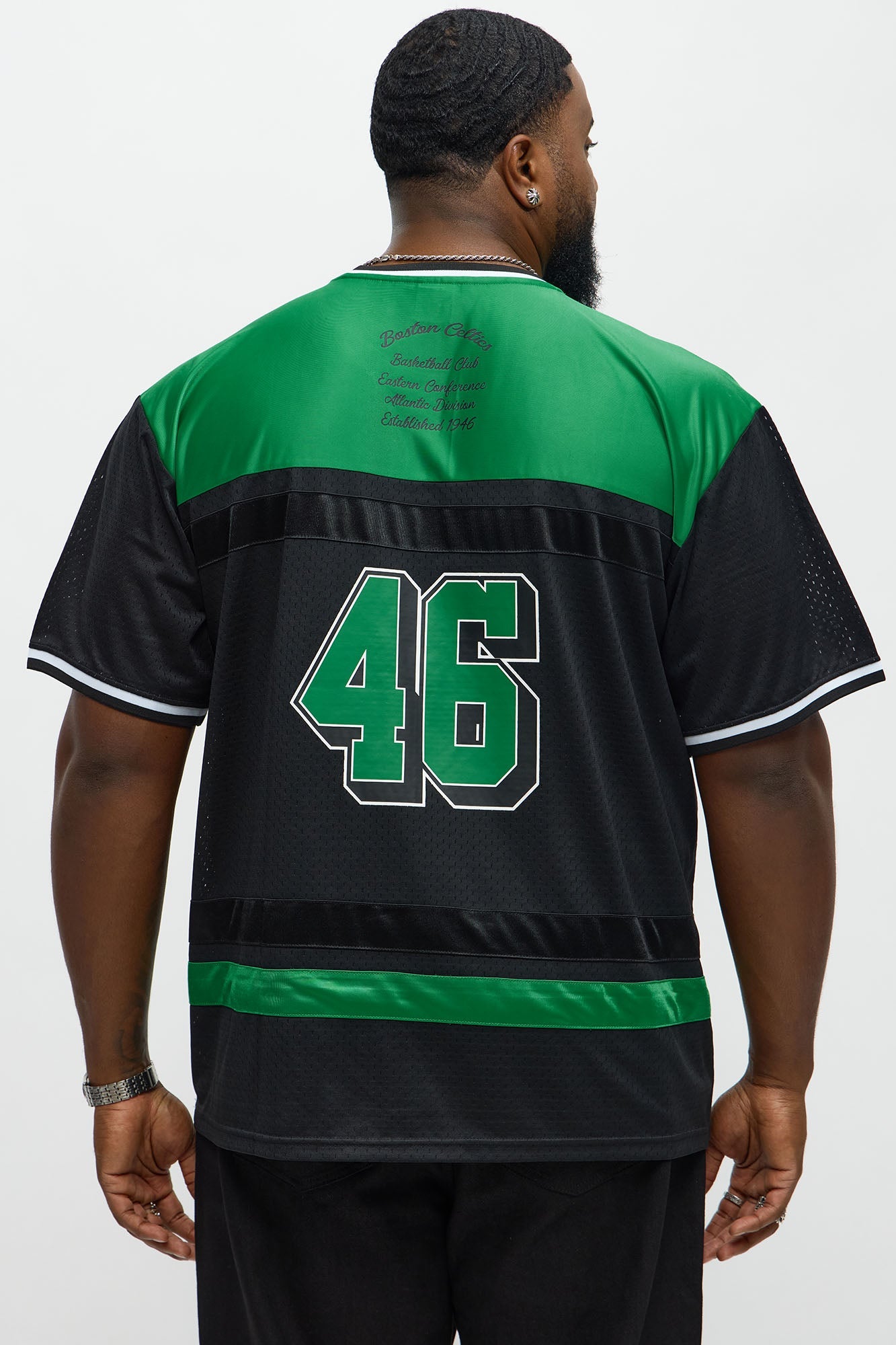 Celtics Regular Fit Basketball Tee - Black