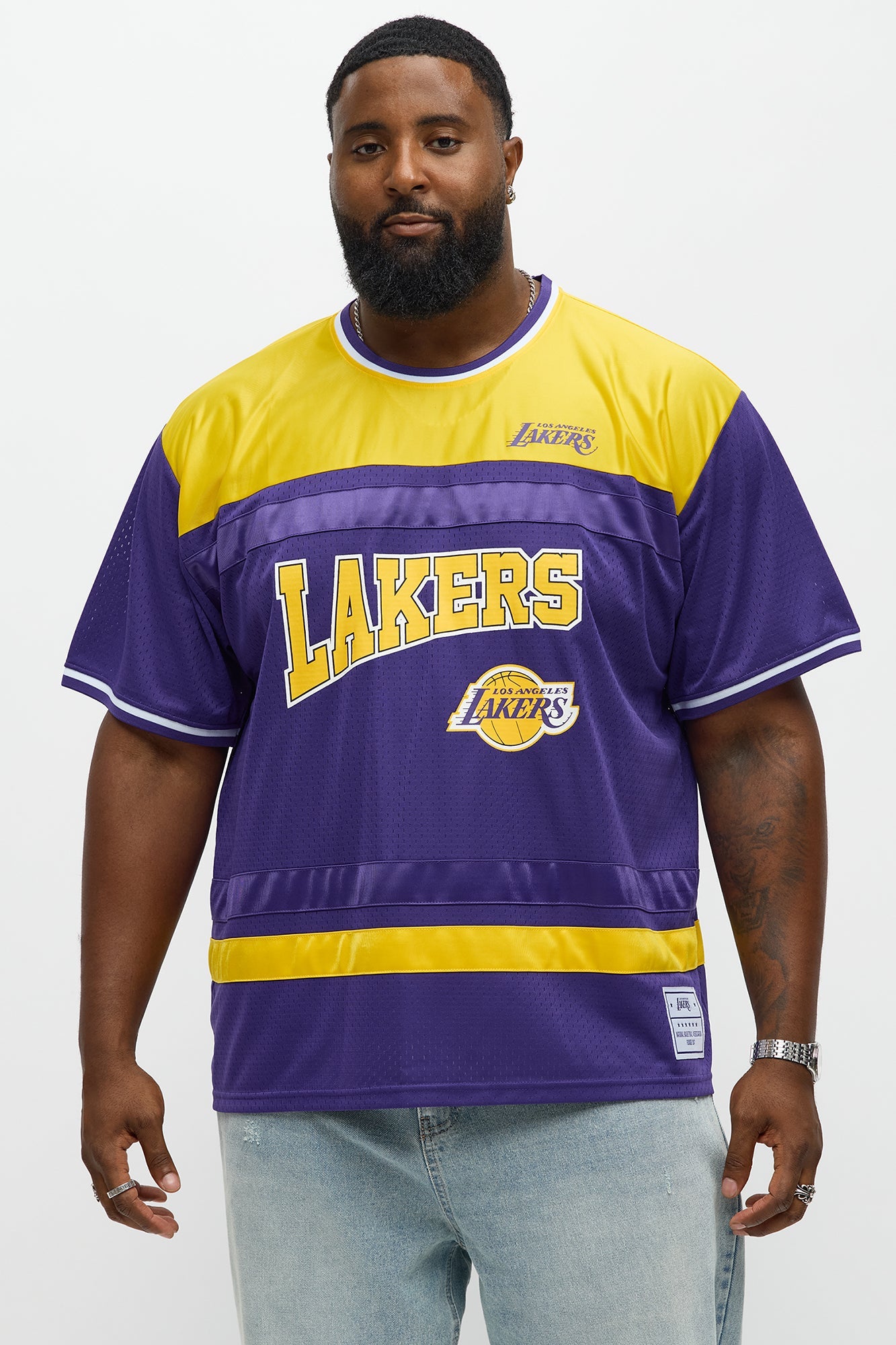 Lakers Regular Fit Basketball Tee - Purple