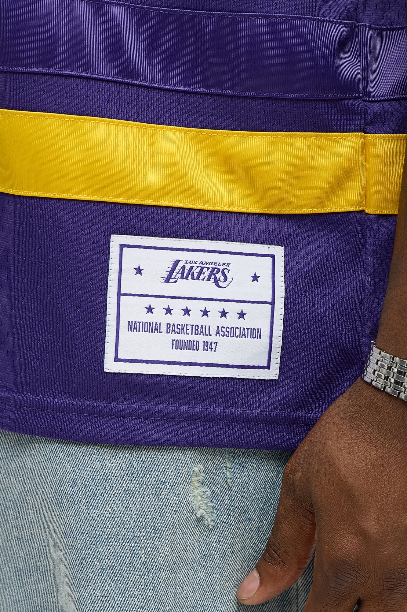 Lakers Regular Fit Basketball Tee - Purple