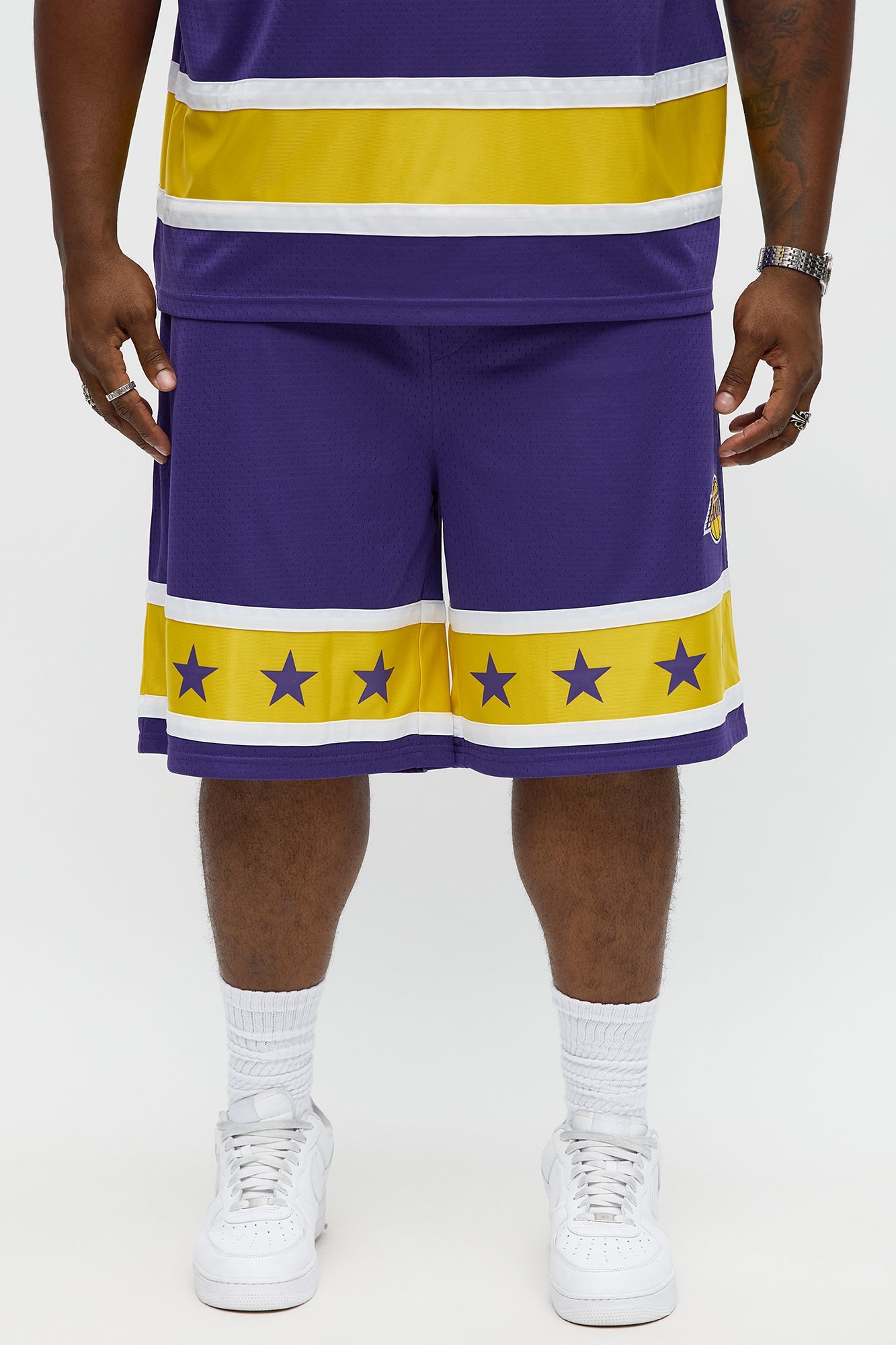 Lakers Believe The Hype Relaxed Shorts - Purple