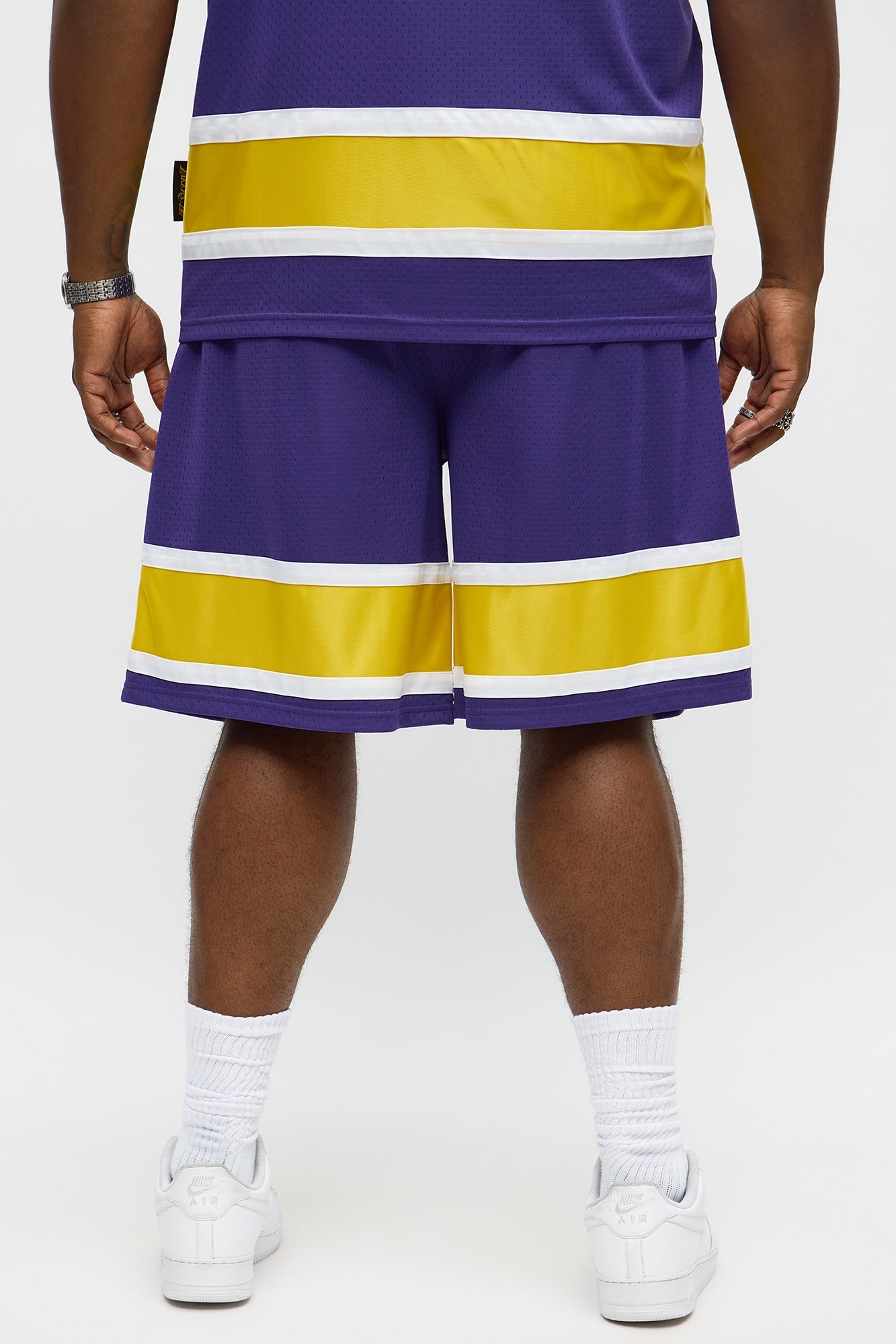 Lakers Believe The Hype Relaxed Shorts - Purple