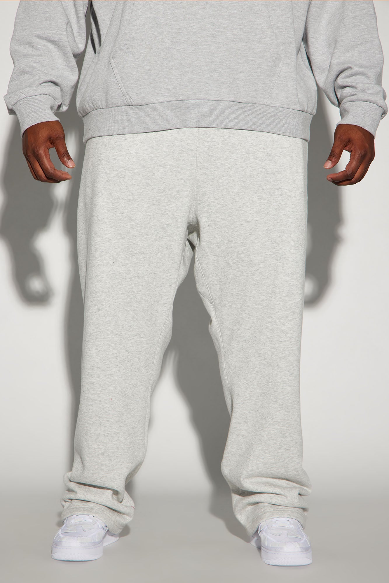 Tyson Heavyweight Straight Sweatpants - Heather Grey