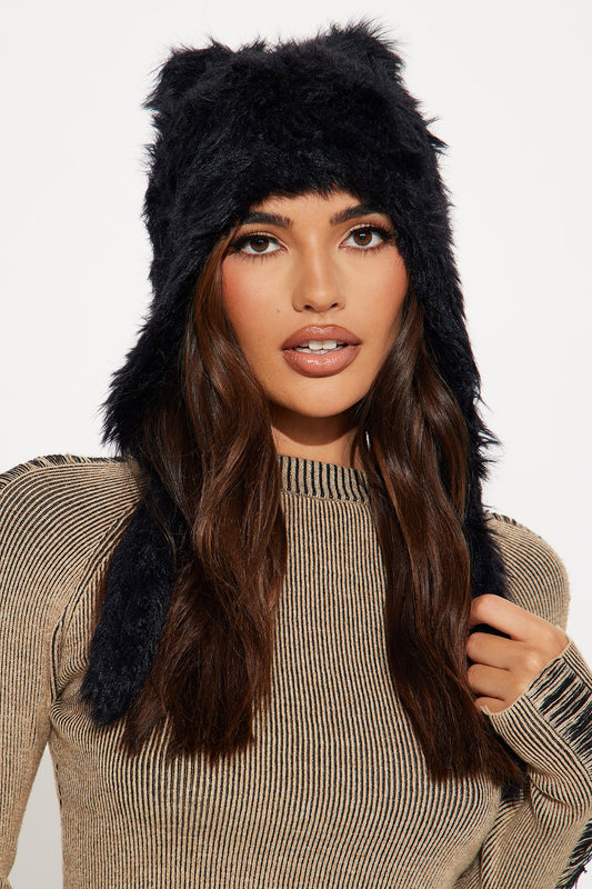 Purfectly Cute Beanie - Black