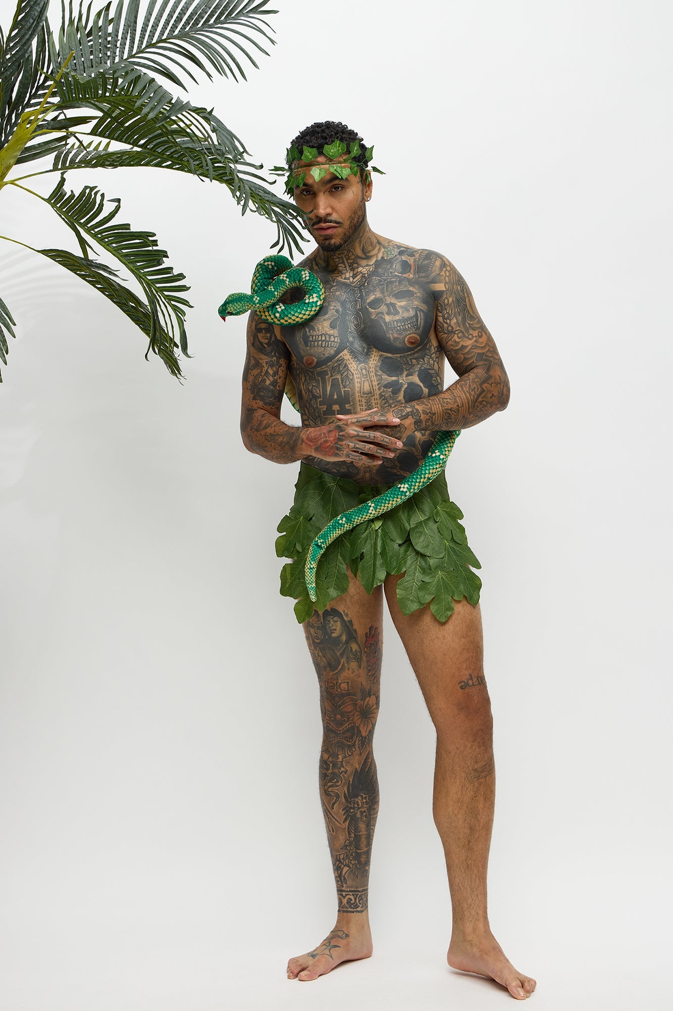 Give In To Temptation 3 Piece Costume Set - Green/combo