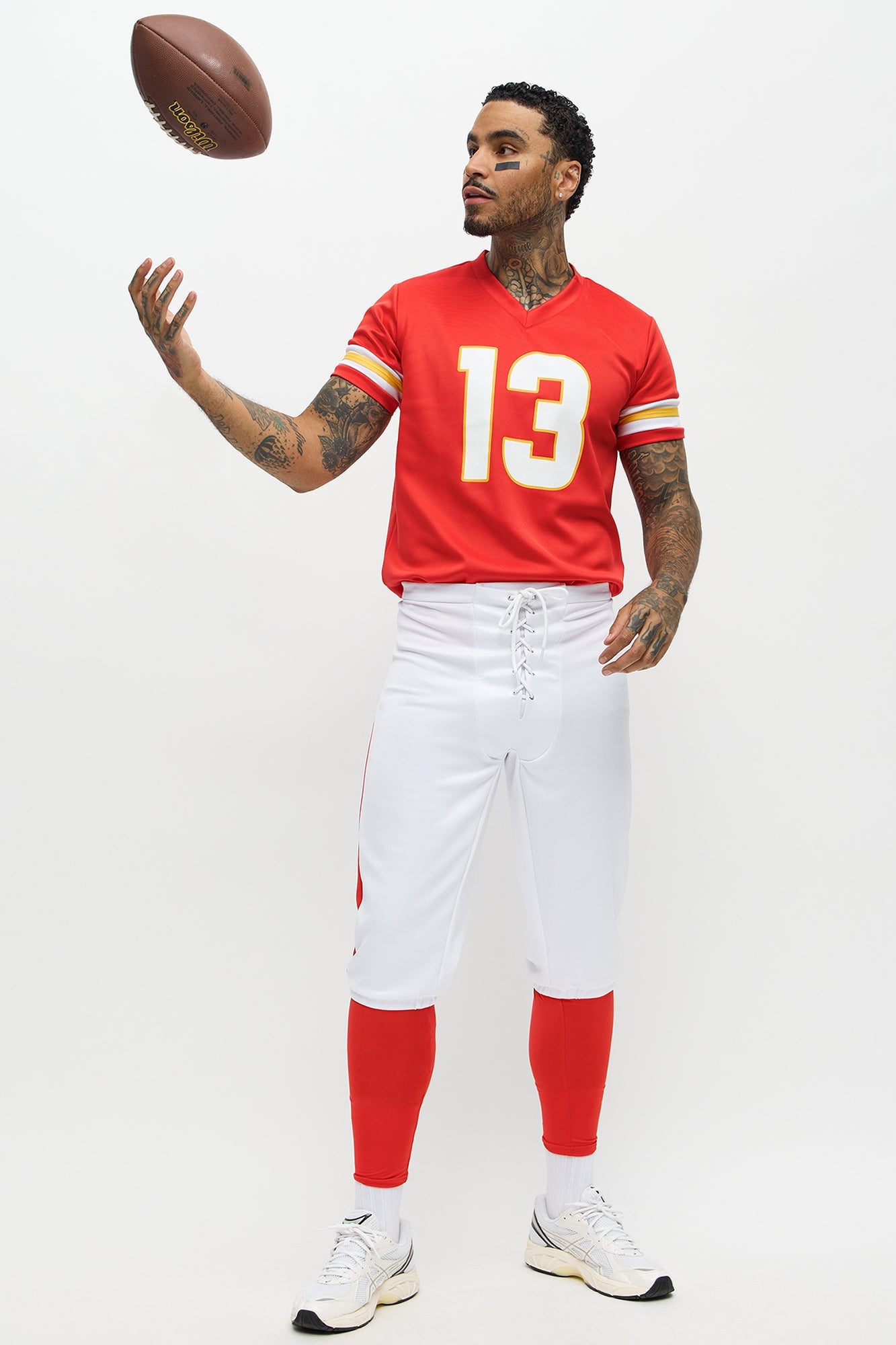 Tight End 3 Piece Costume Set - Red/combo