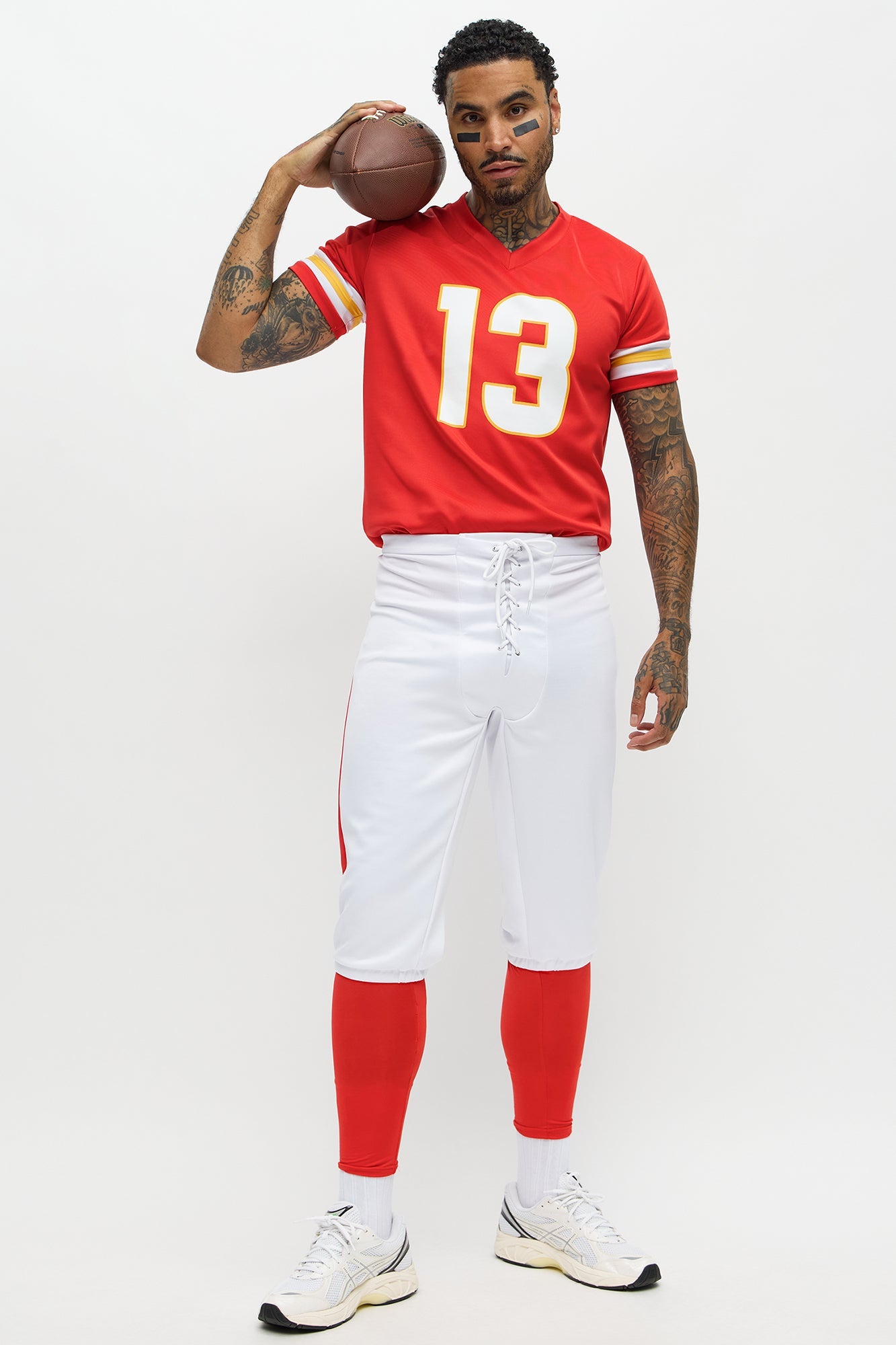 Tight End 3 Piece Costume Set - Red/combo