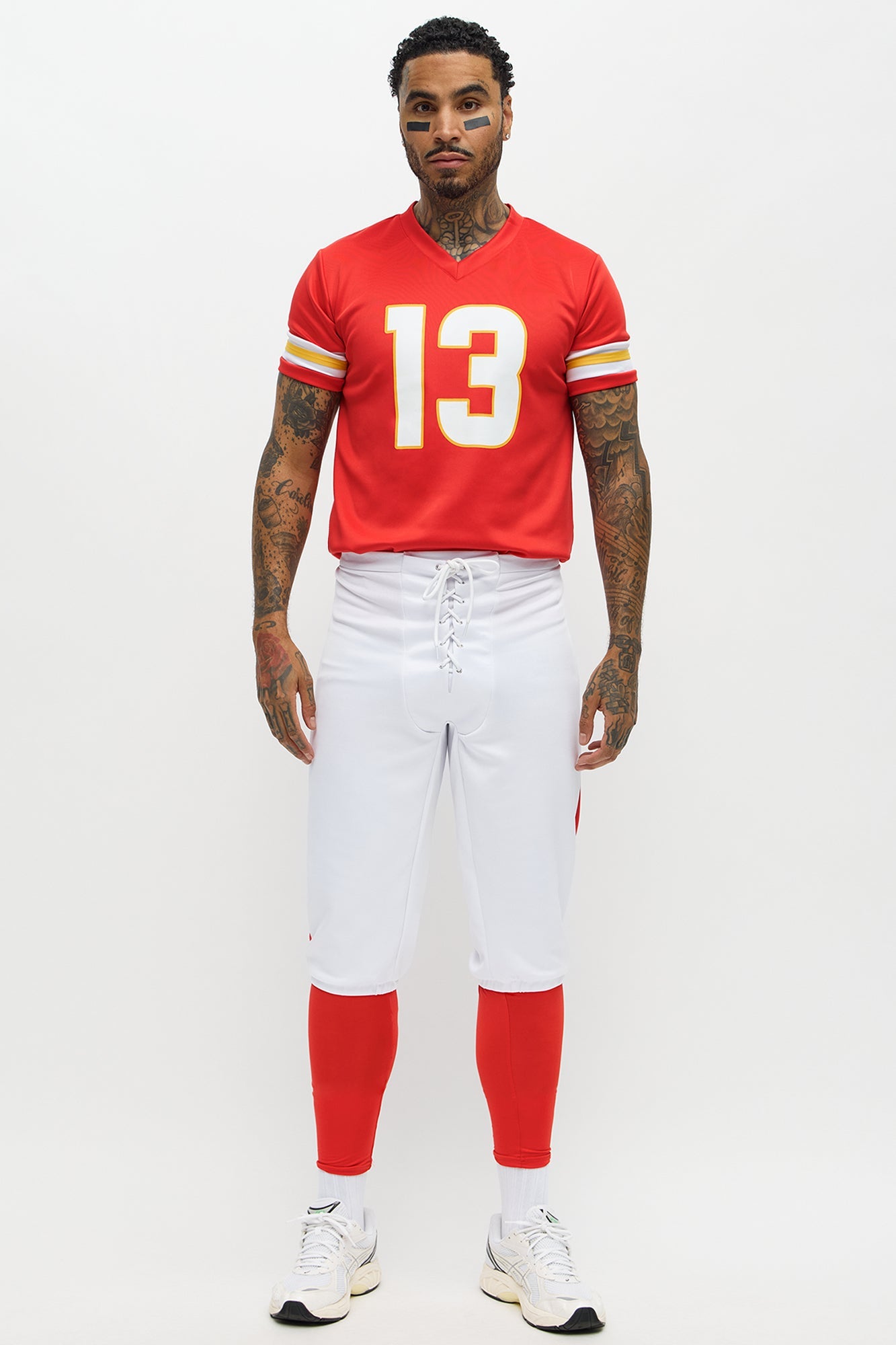 Tight End 3 Piece Costume Set - Red/combo