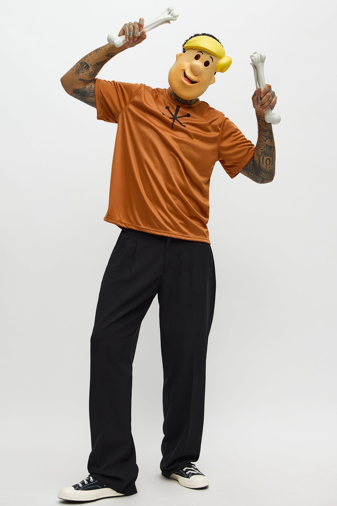 Barney Rubble Costume Set - Multi Color