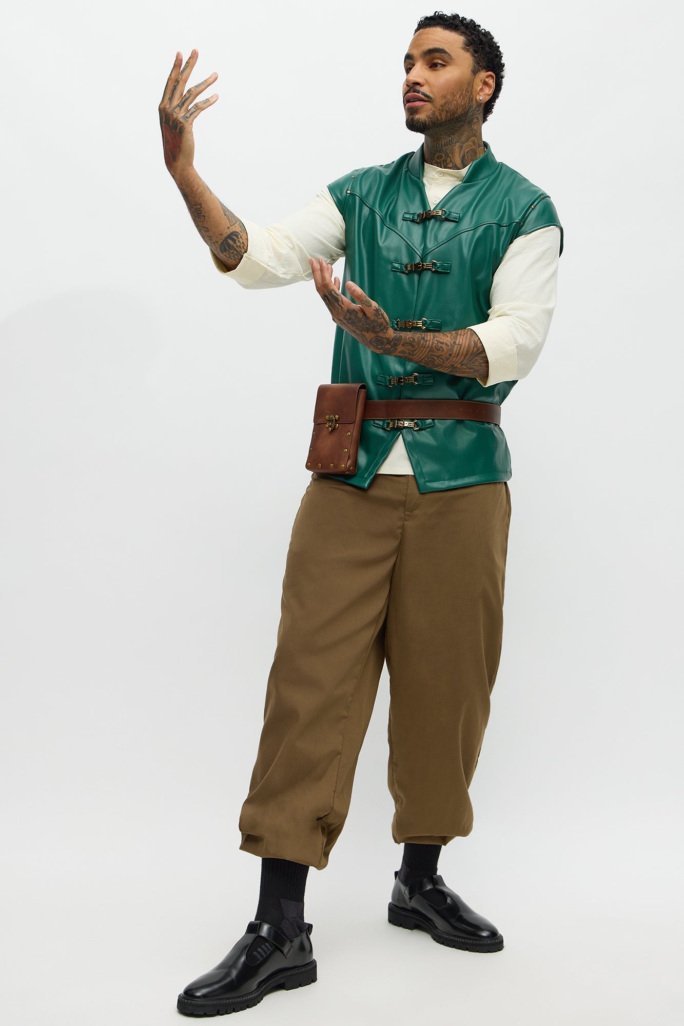 Tangled Up With A Princess 4 Piece Costume Set - Tan/Multi