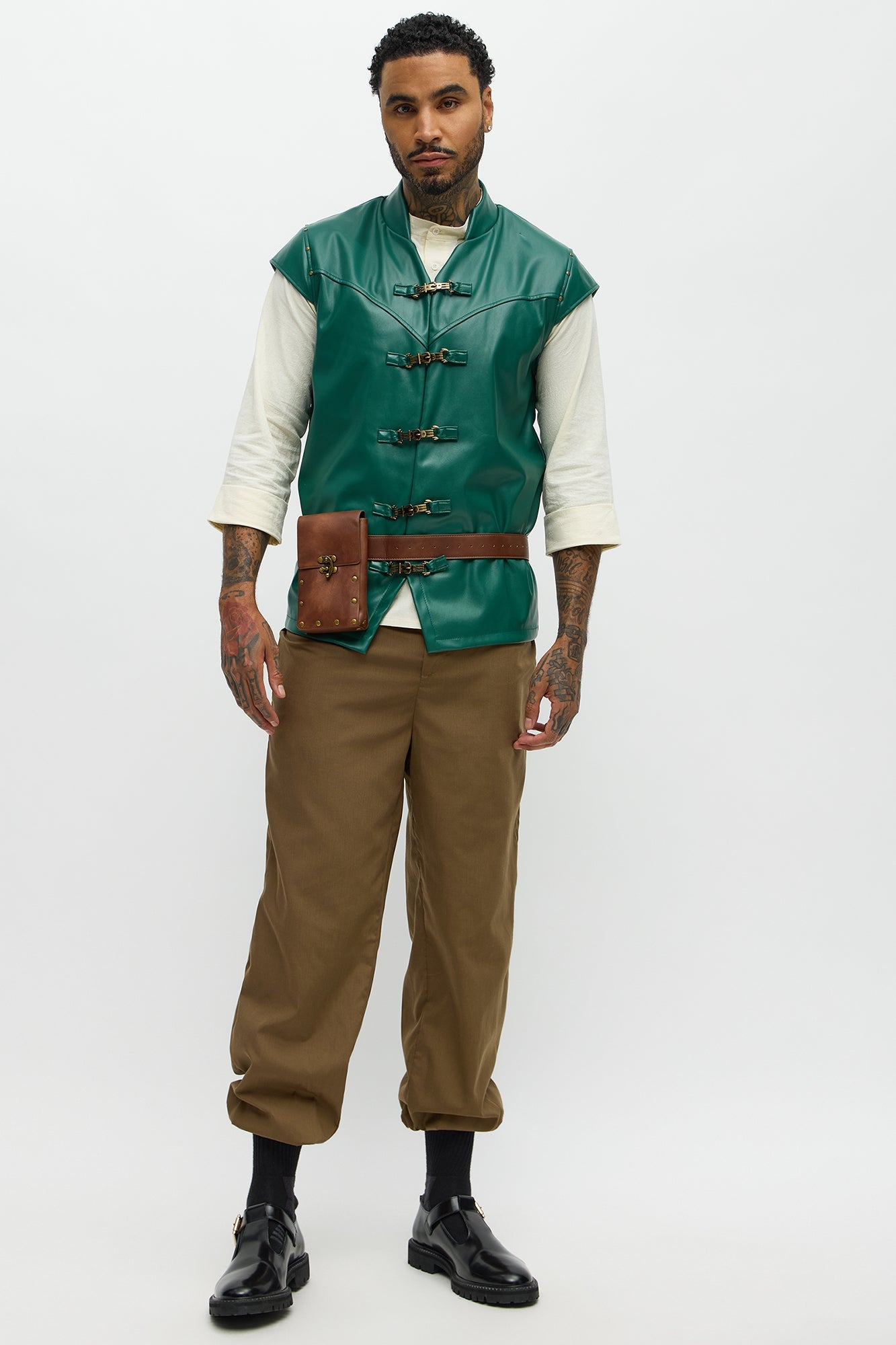 Tangled Up With A Princess 4 Piece Costume Set - Tan/Multi