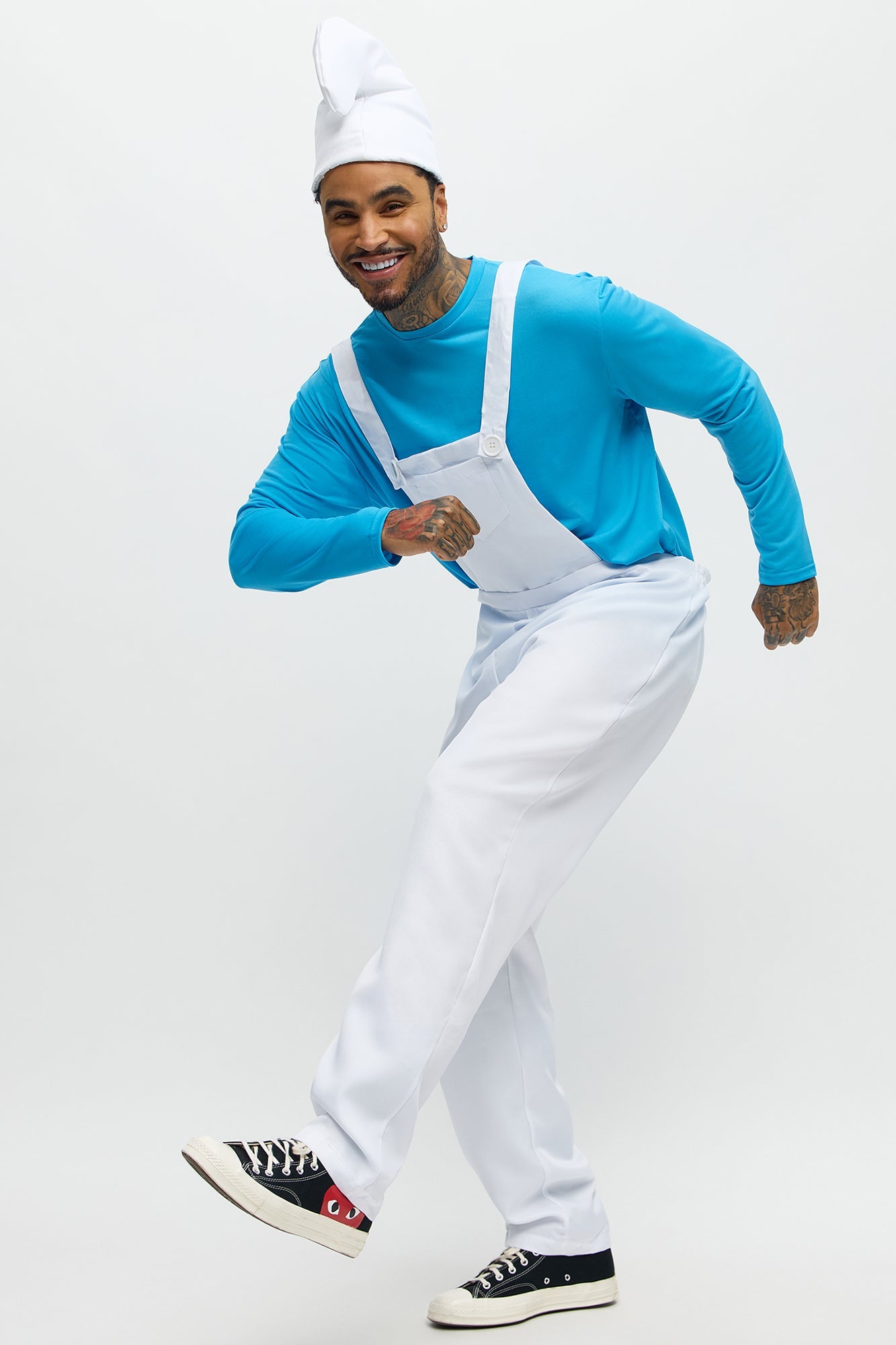 Gnome 3 Piece Costume Set  - White/Blue