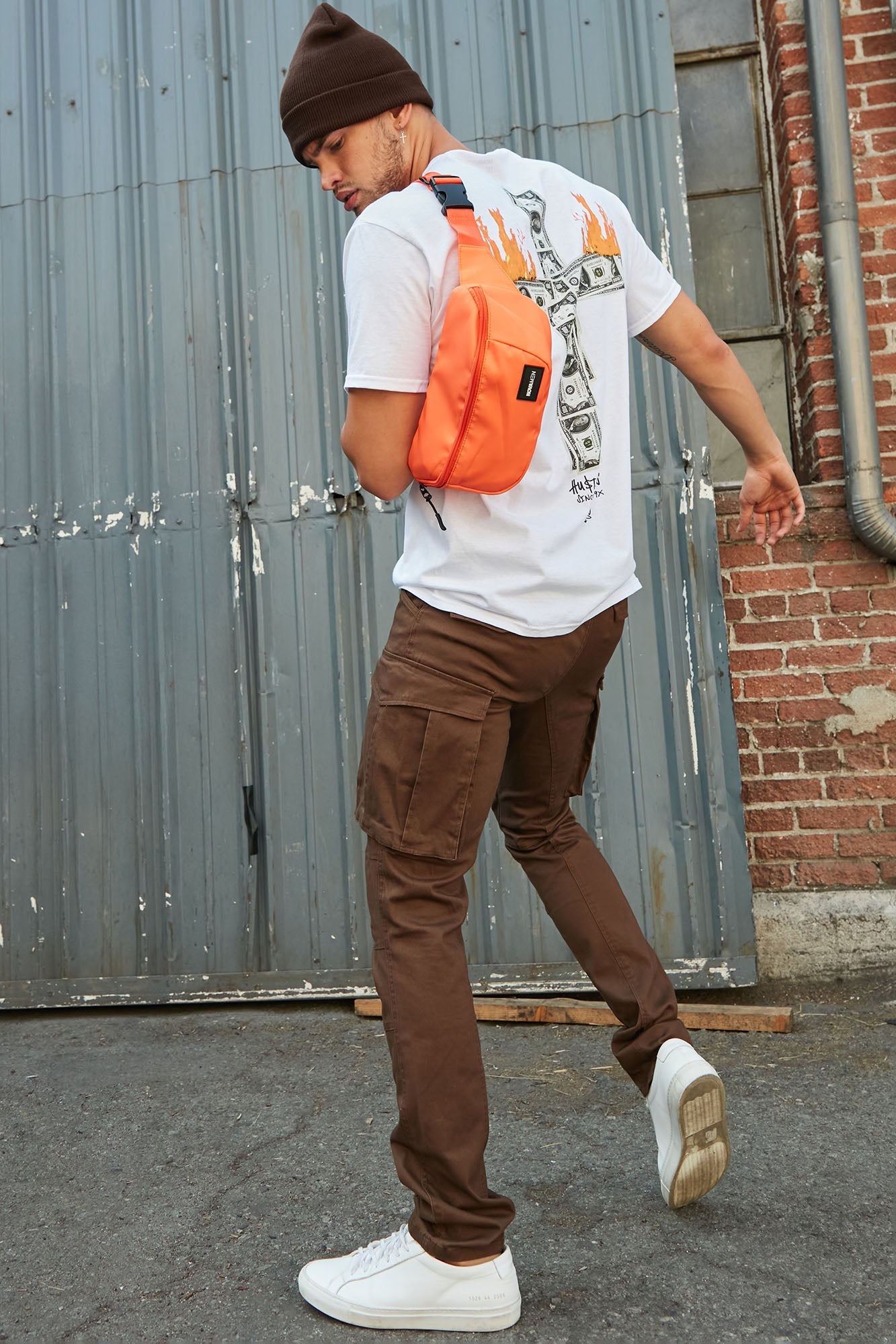 Summer Games Slim Cargo Pants - Brown