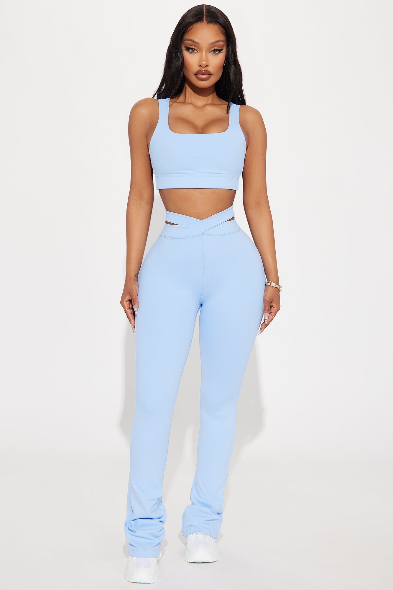 Fire Flow Super Soft Sports Bra - Light Blue
