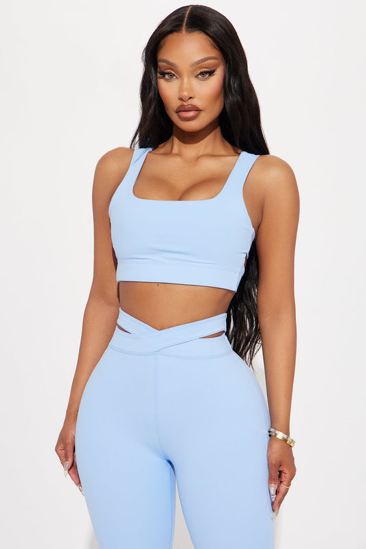 Fire Flow Super Soft Sports Bra - Light Blue