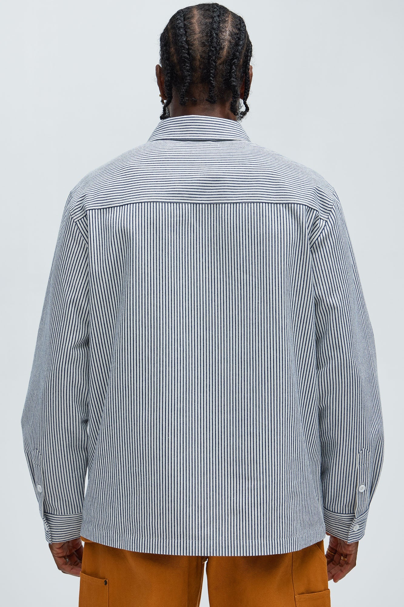 I Knew You Stripe Button Up Shirt - White/combo
