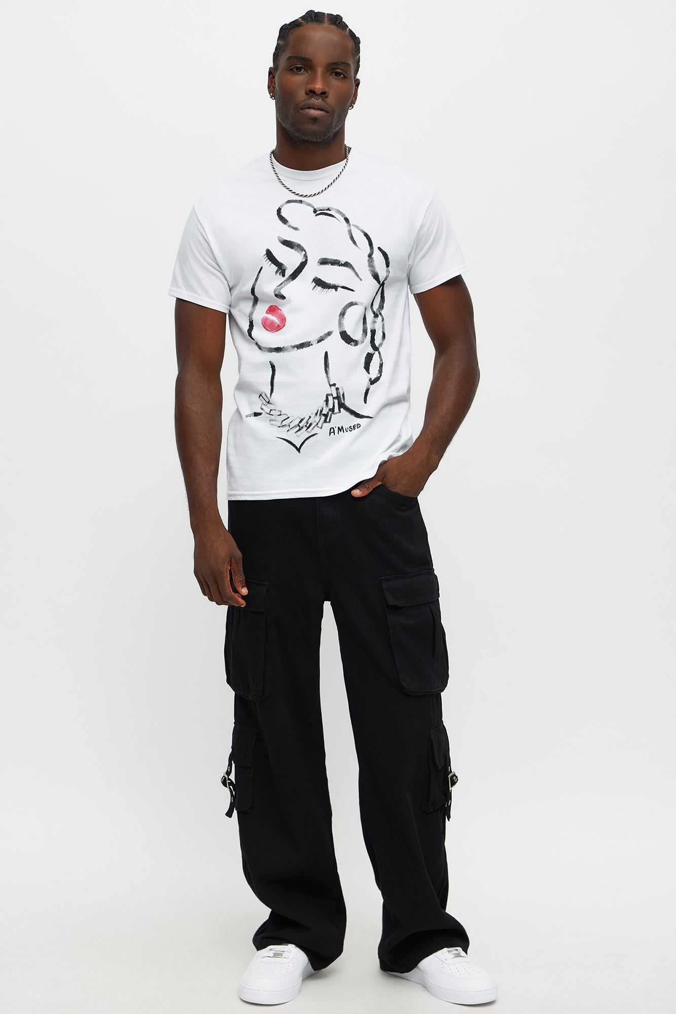 A Mused Short Sleeve Tee - White