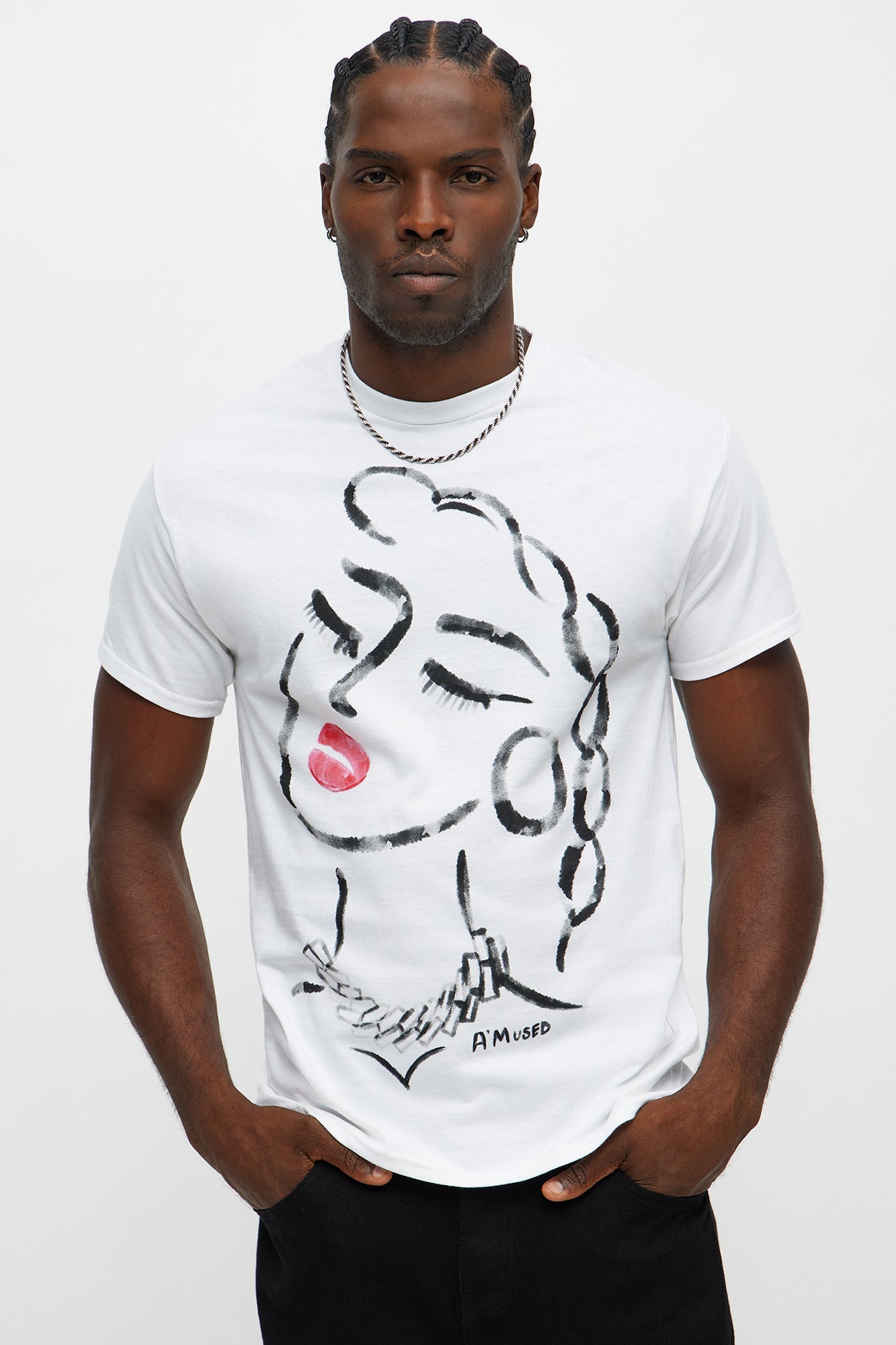 A Mused Short Sleeve Tee - White