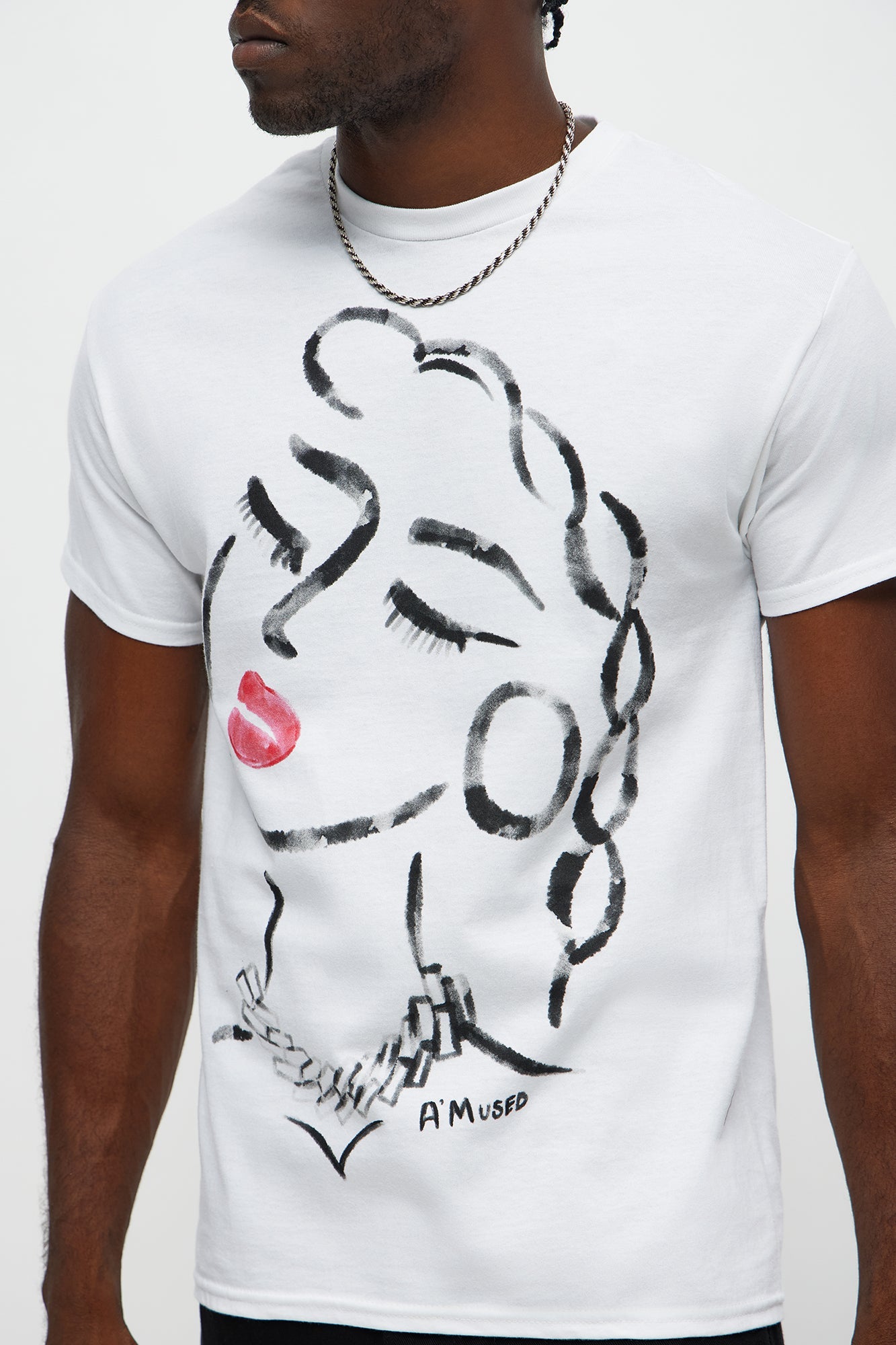 A Mused Short Sleeve Tee - White