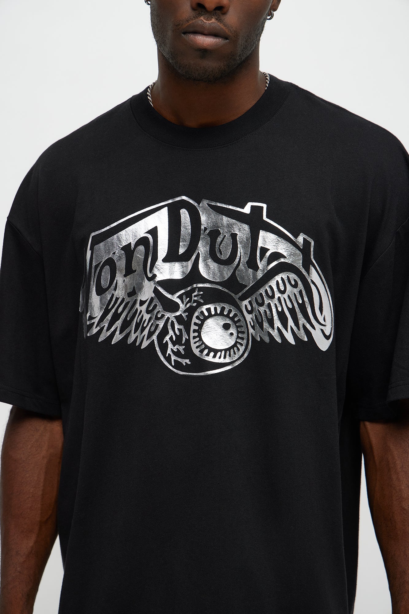 Oversized Von Dutch Dark Eye Tee - Black