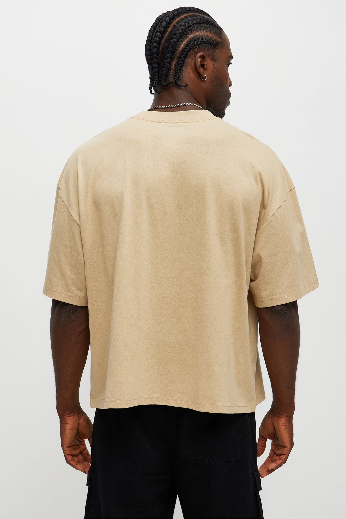 Oversized Cropped Von Dutch Racing Tee - Olive