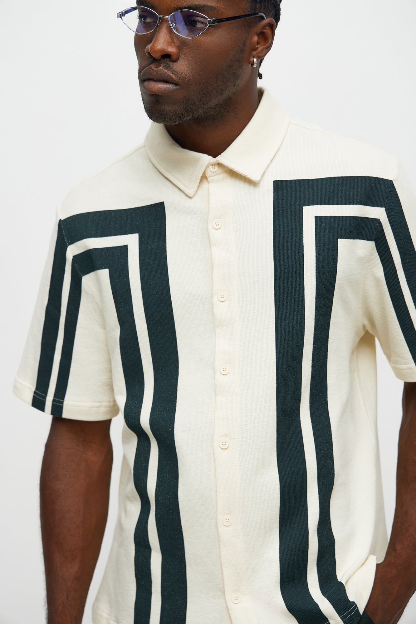 Making Ways Button Up Shirt - Cream