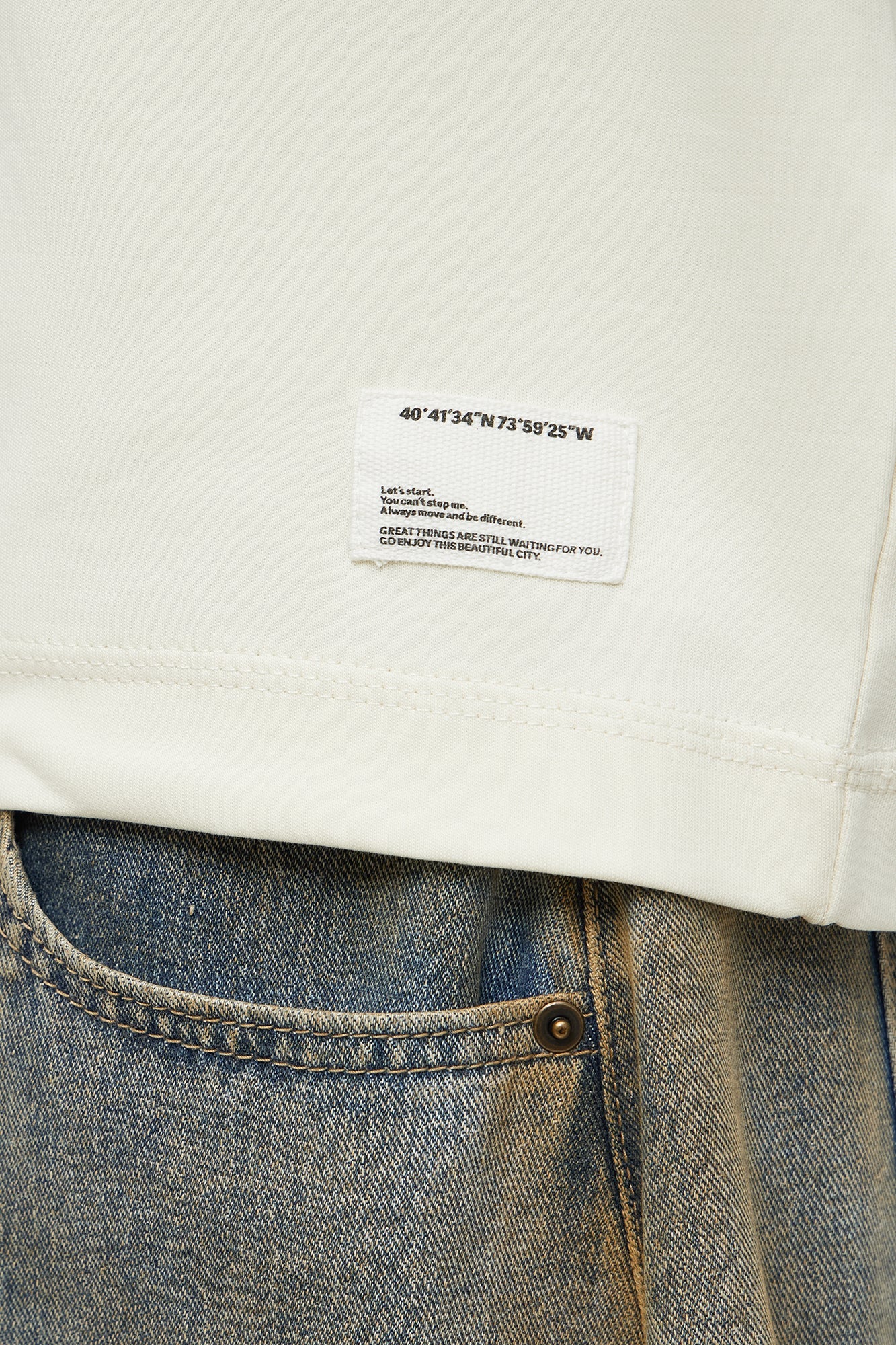 Oversized Premium Everyday Long Sleeve Tee - Off White