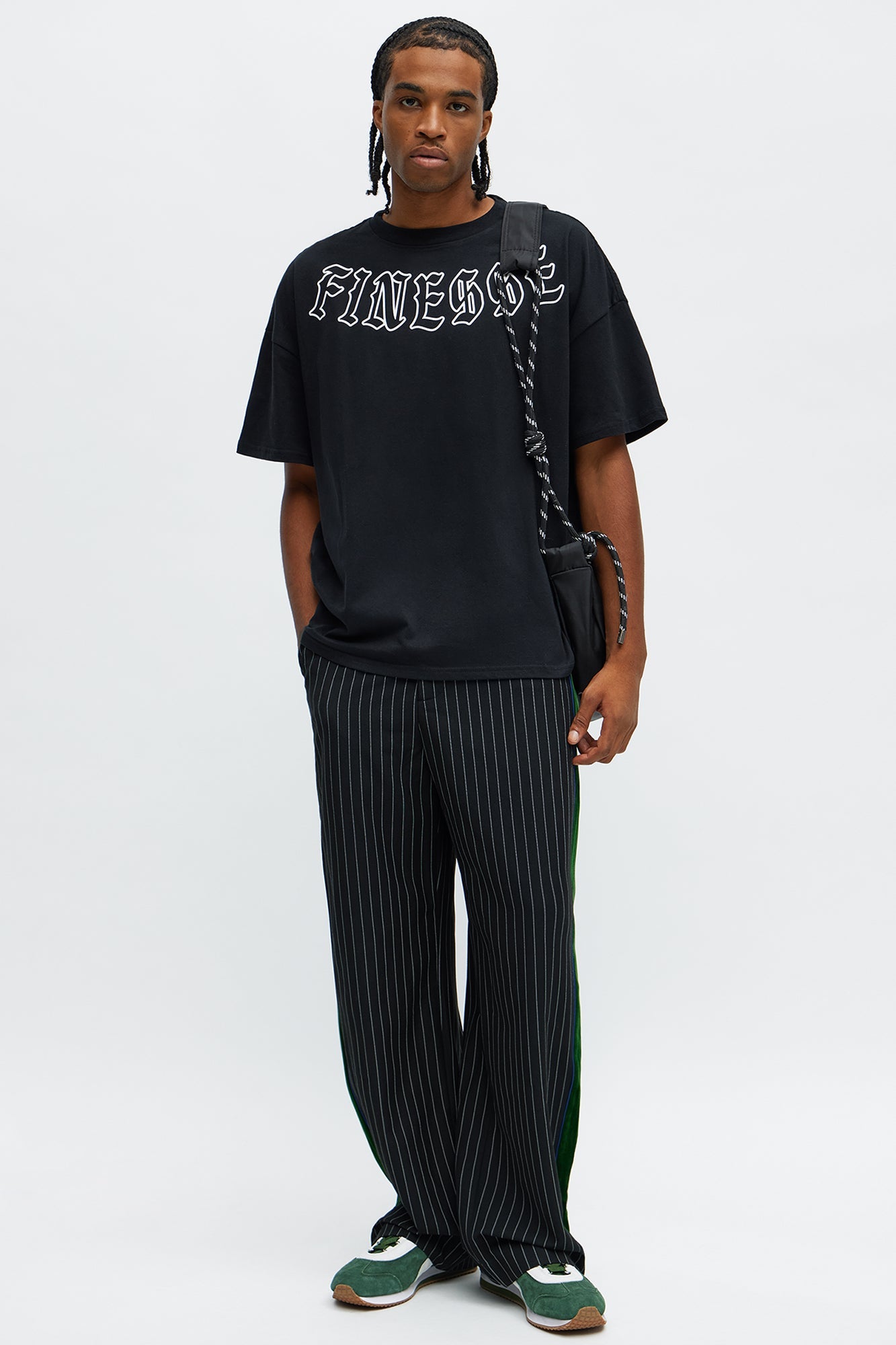 FINESSE Oversized Short Sleeve Tee - Black