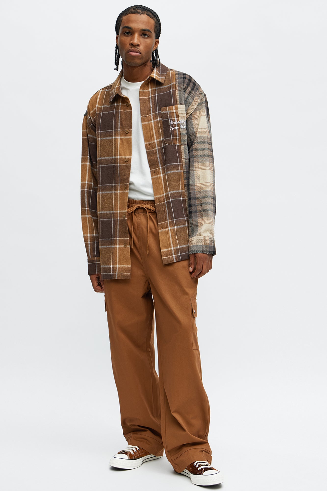 Baggy Talk My Walk Cargo Pant - Brown