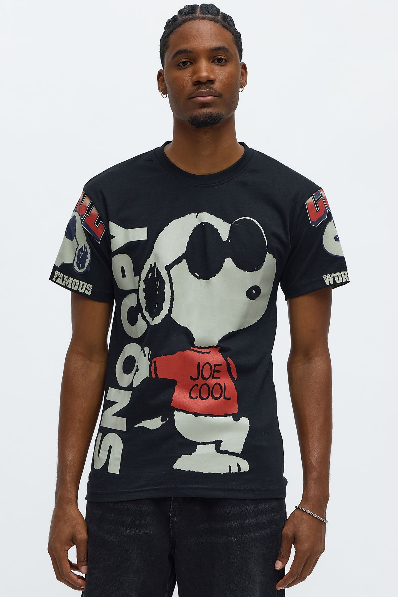 Snoopy Joe Cool Short Sleeve Tee - Black