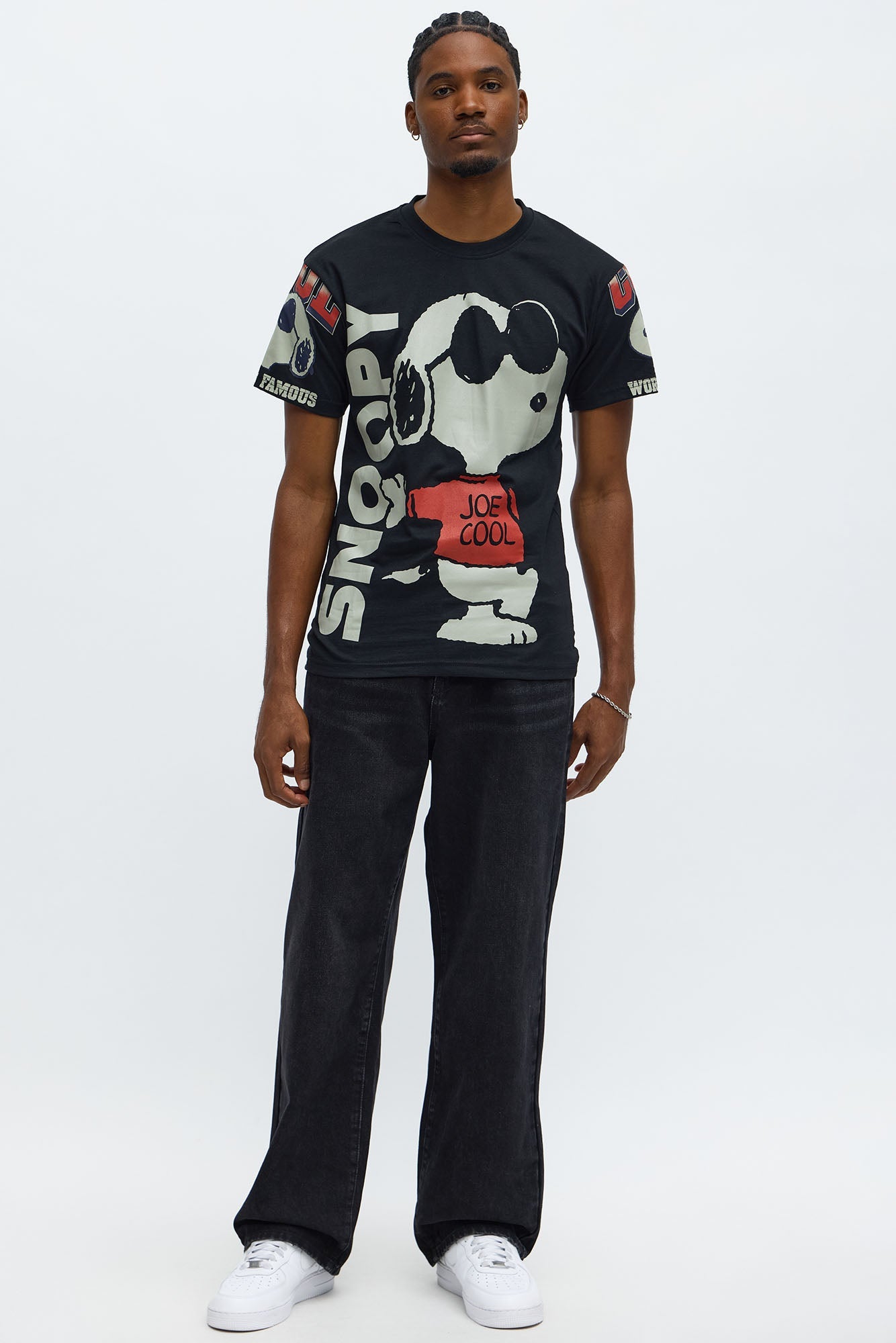 Snoopy Joe Cool Short Sleeve Tee - Black