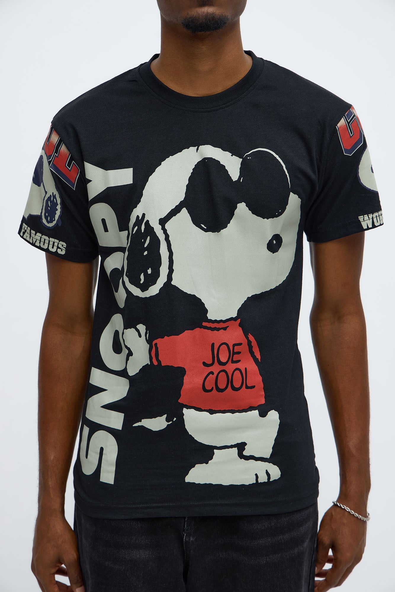 Snoopy Joe Cool Short Sleeve Tee - Black
