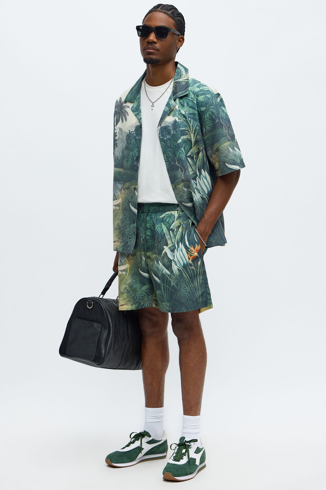 Cupid Short Sleeve Button Up Shirt - Multi Color