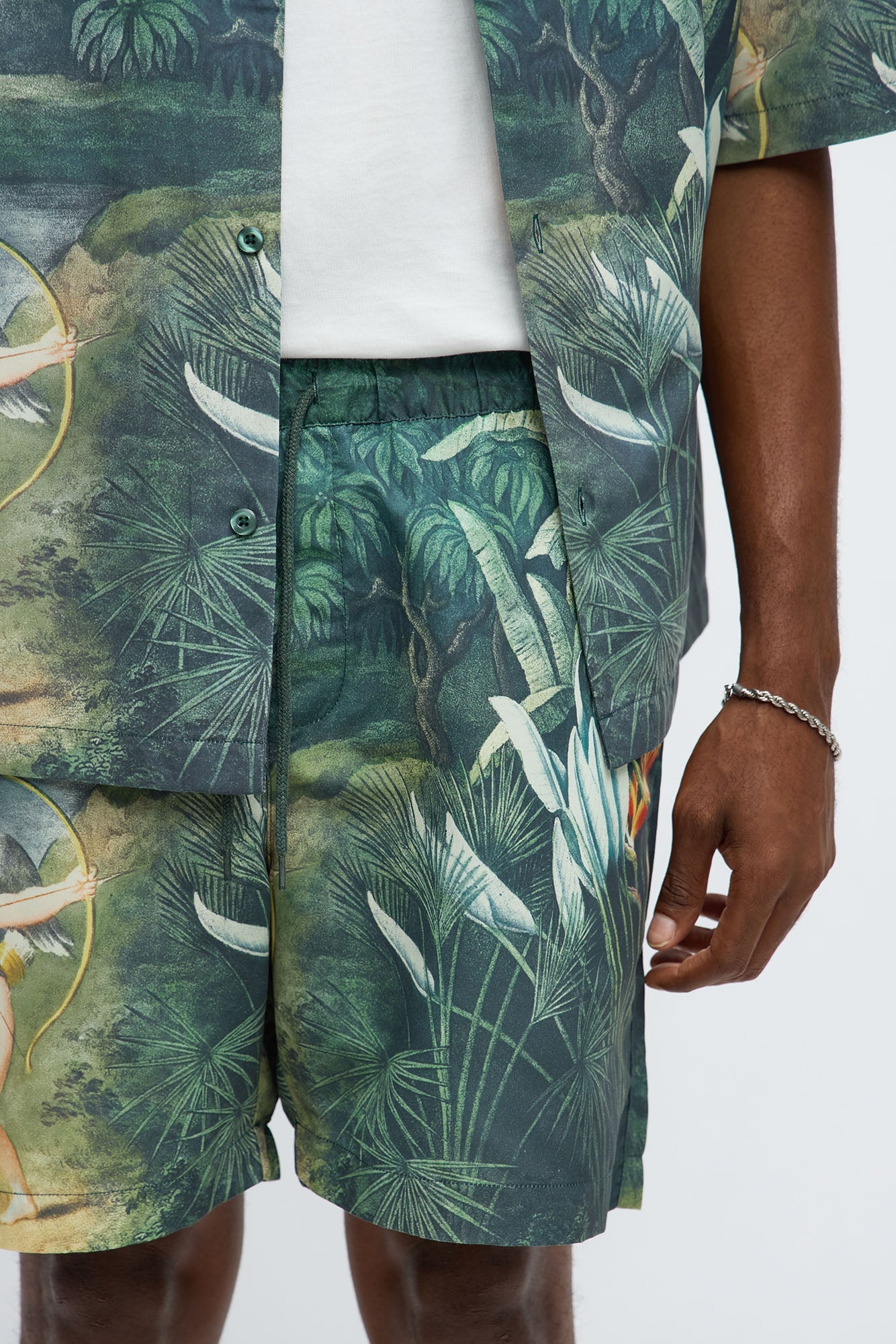 Cupid Relaxed Drawstring Shorts - Multi Color