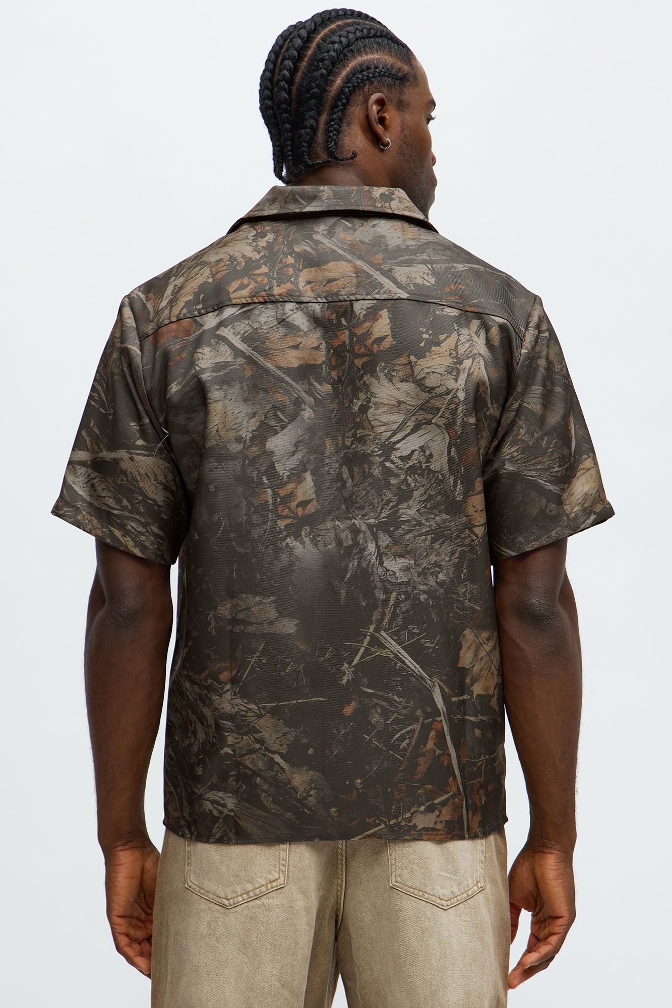 Pabst Blue Ribbon Button Up Shirt - Camouflage