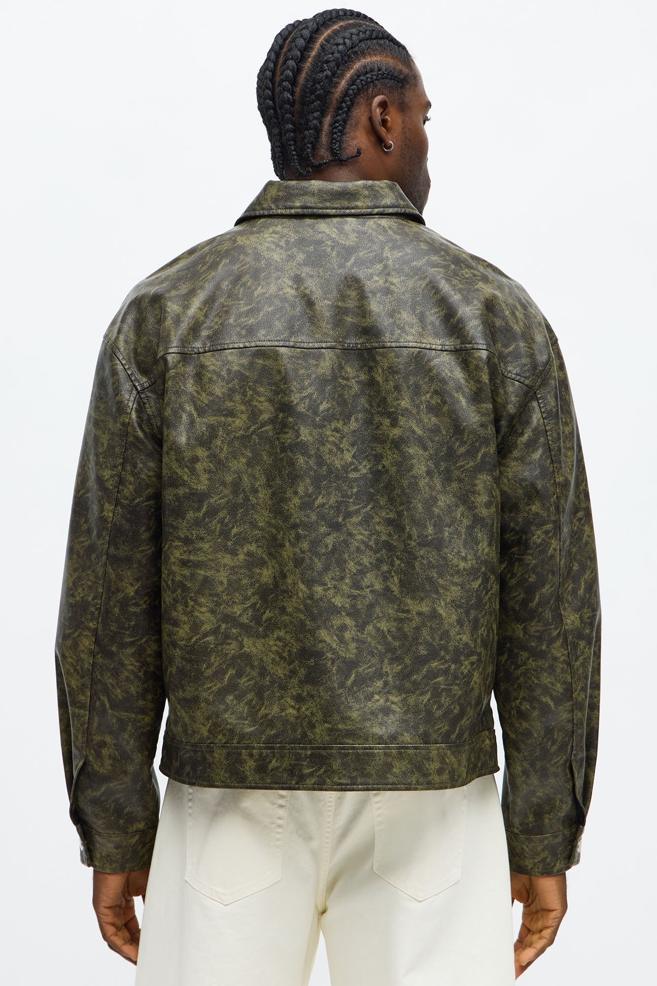 Cropped Sun Damage Work Jacket - Black/combo