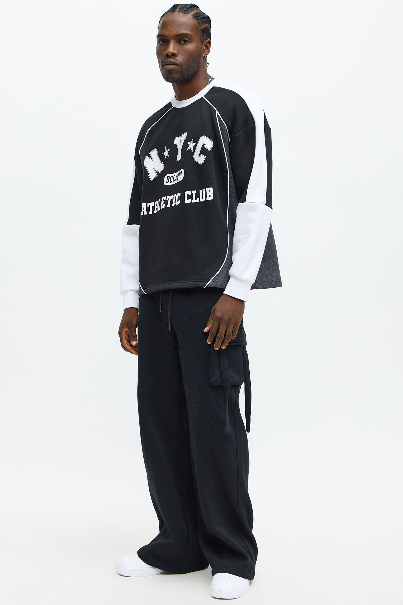 Tyson Oversized Athletic Club Long Sleeve Tee - Multi Color