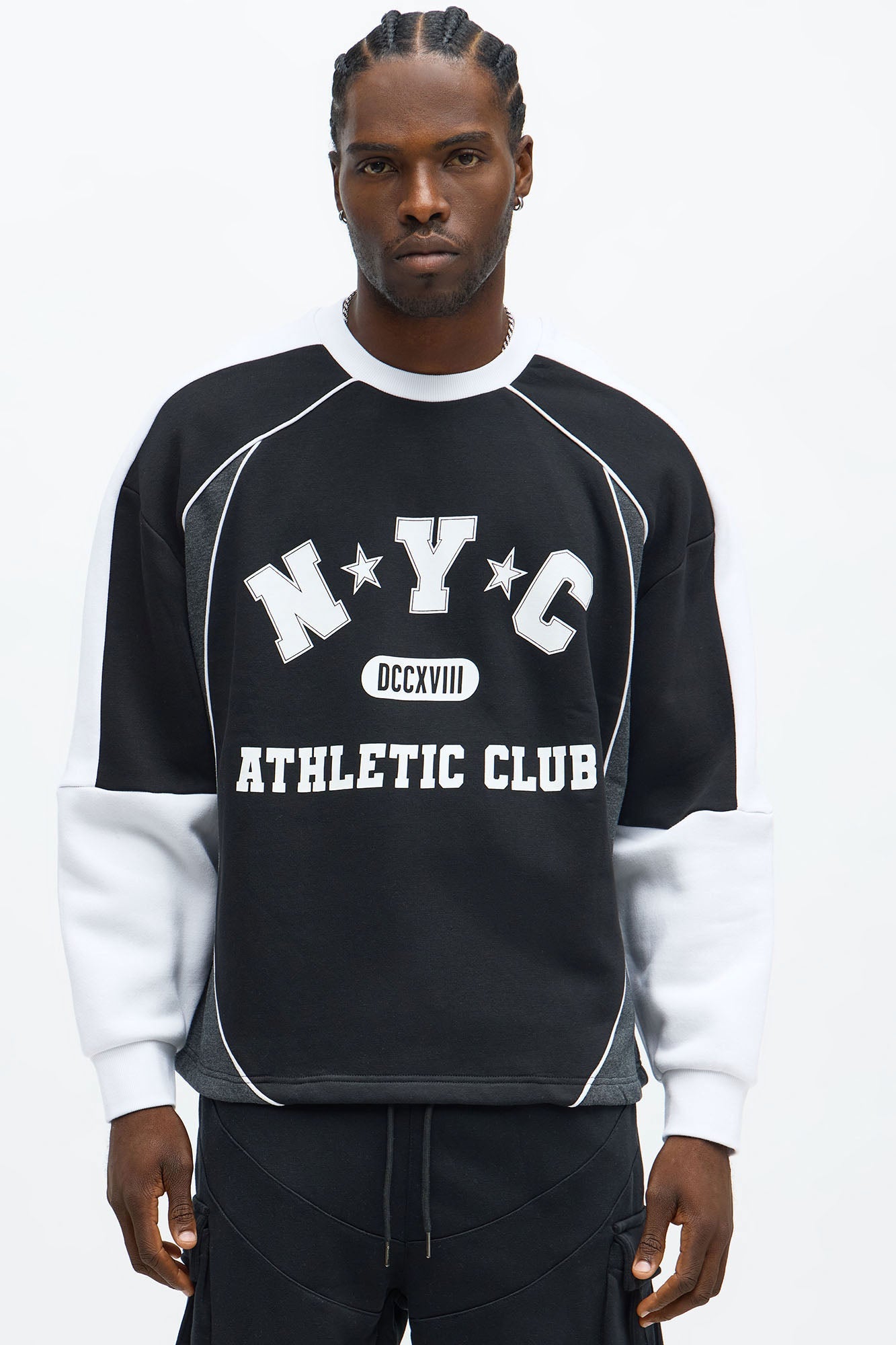 Tyson Oversized Athletic Club Long Sleeve Tee - Multi Color
