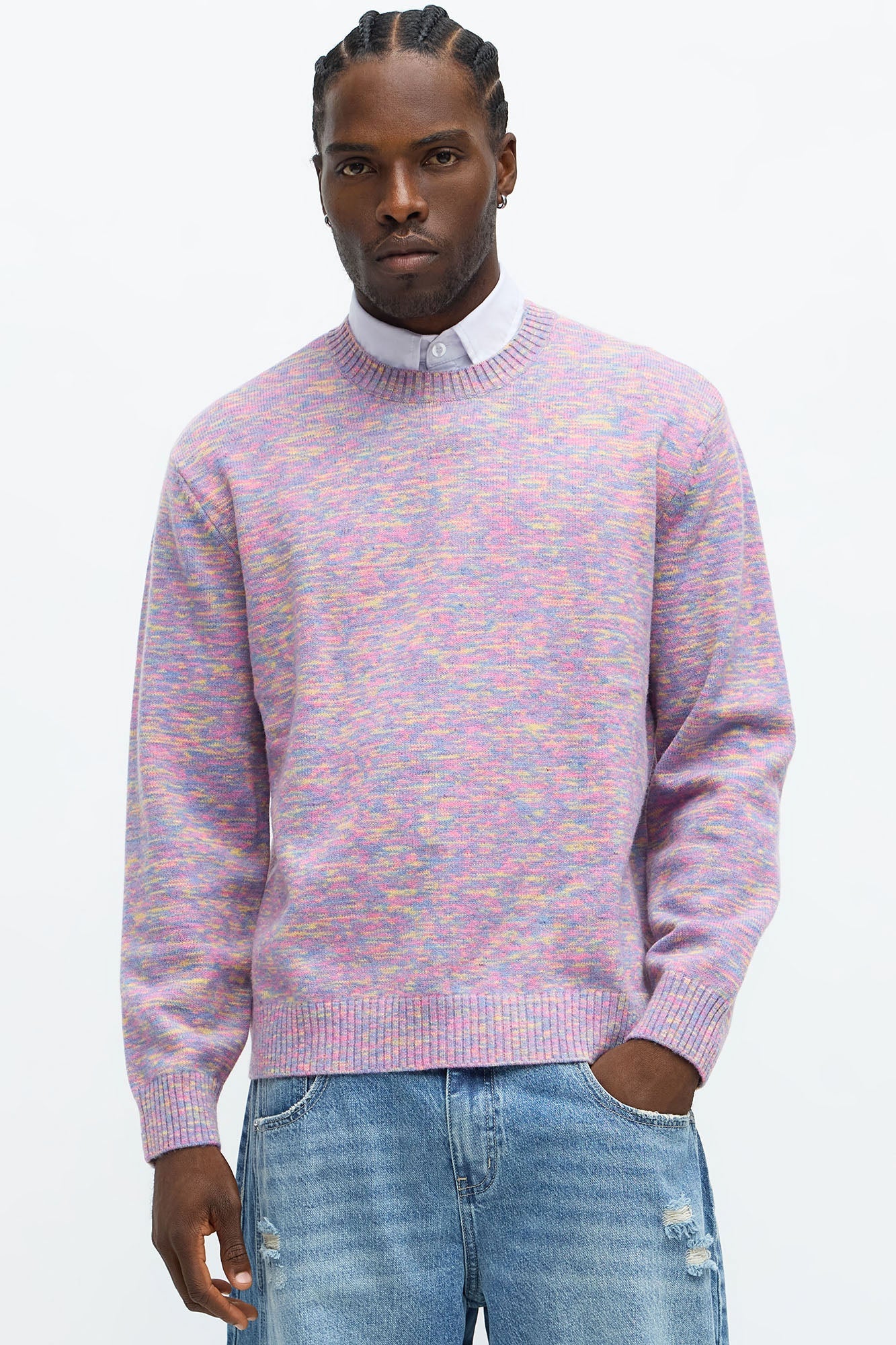 Blended Chapters Crewneck Sweater - Multi Color