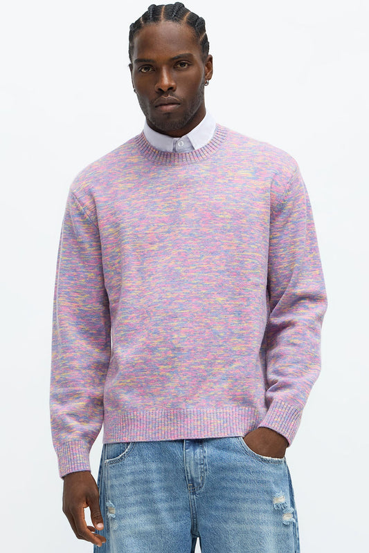 Blended Chapters Crewneck Sweater - Multi Color