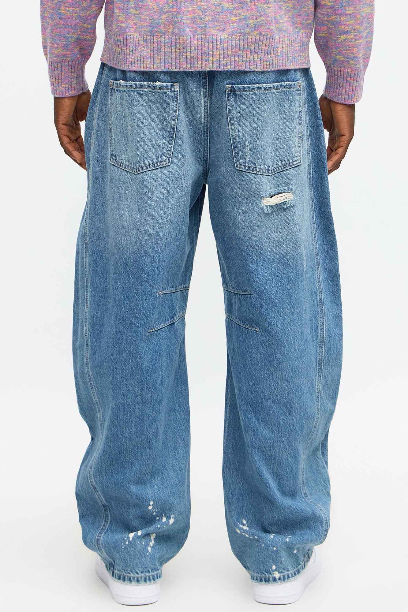 Barrel Get The Feeling Distressed Jeans - Medium Wash