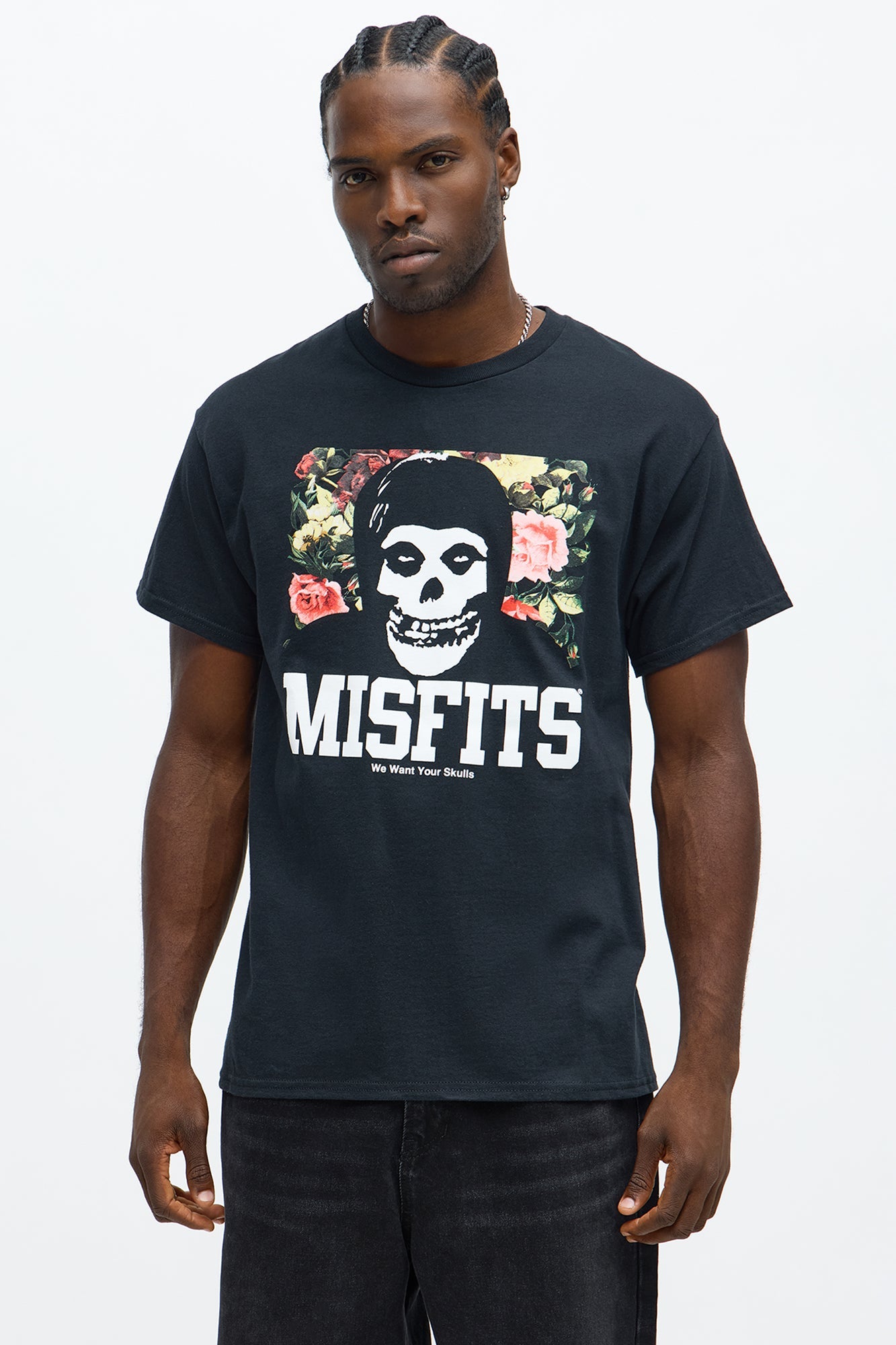 Misfits Want Your Skulls Short Sleeve Tee - Black