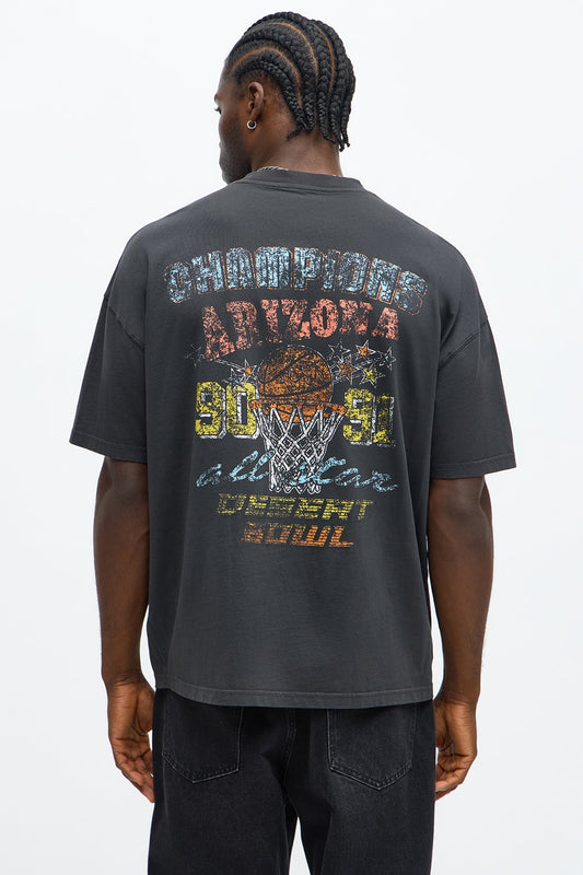 Champions Arizona Desert Bowl Oversized Short Sleeve Tee - Black Wash