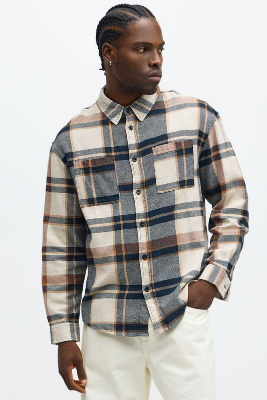 Wallace Plaid Flannel Shirt - Multi Color