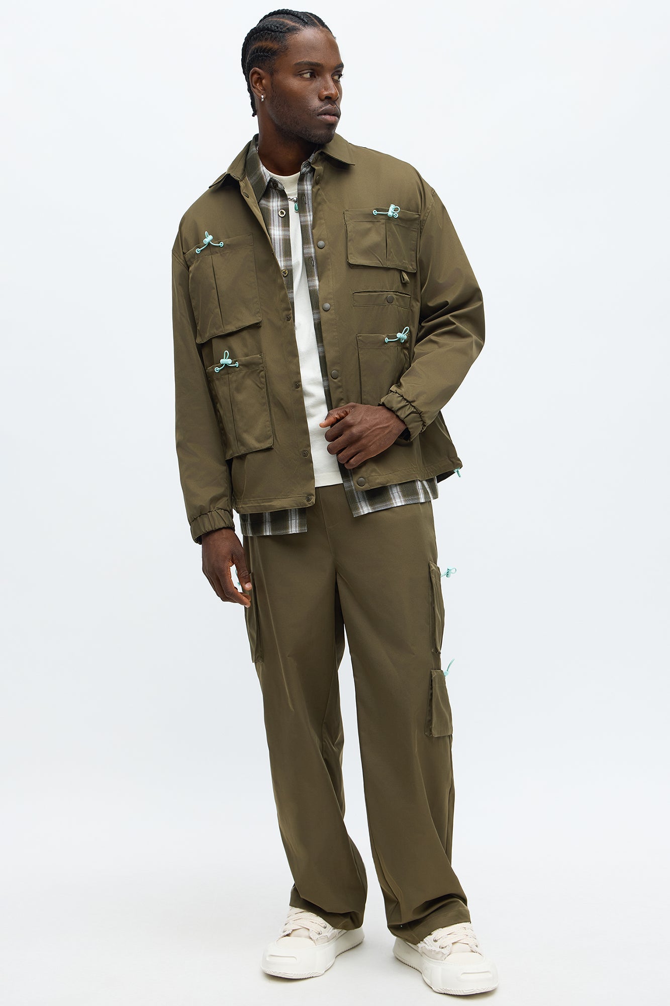 Relaxed Viktor Utility Jacket - Olive