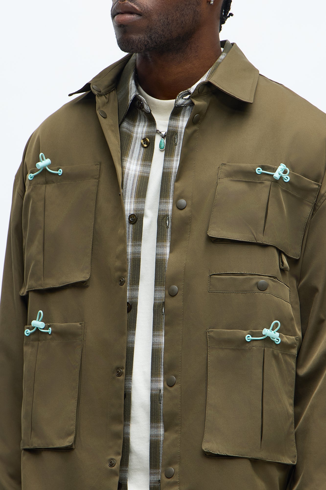 Relaxed Viktor Utility Jacket - Olive