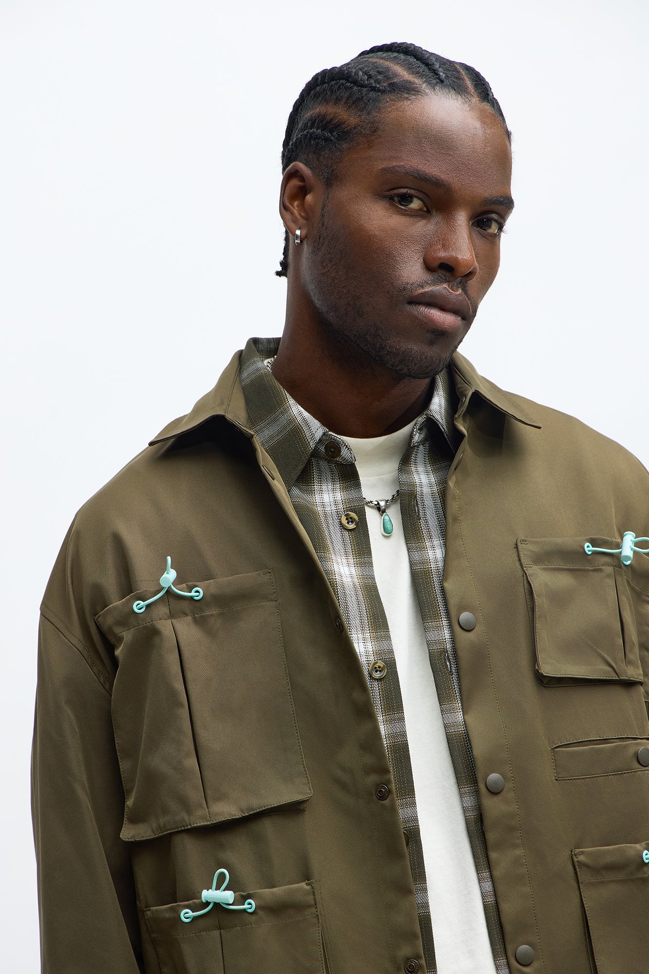 Relaxed Viktor Utility Jacket - Olive